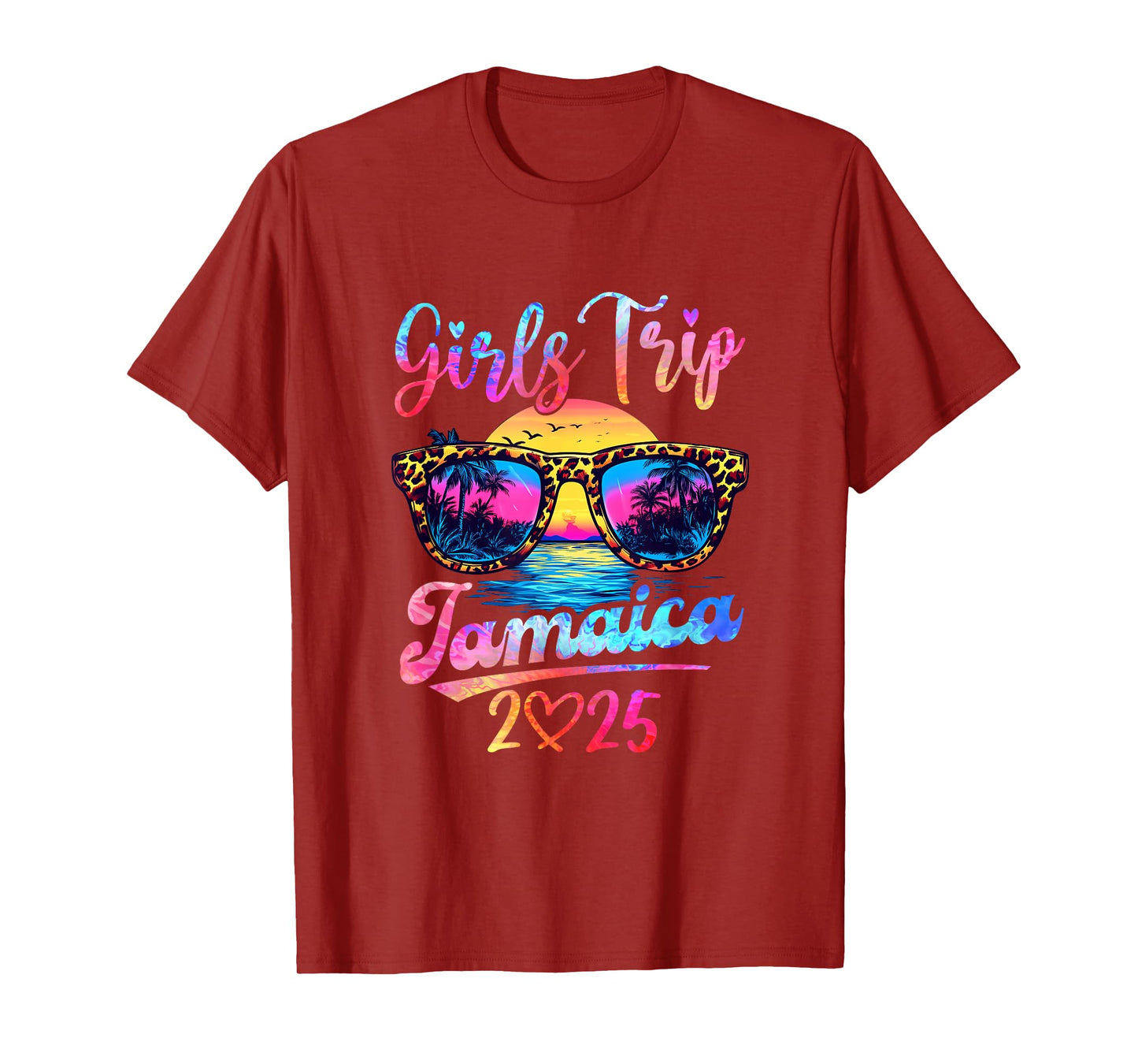 Girls Trip Jamaica 2025 Matching Summer Vacation Women T-Shirt