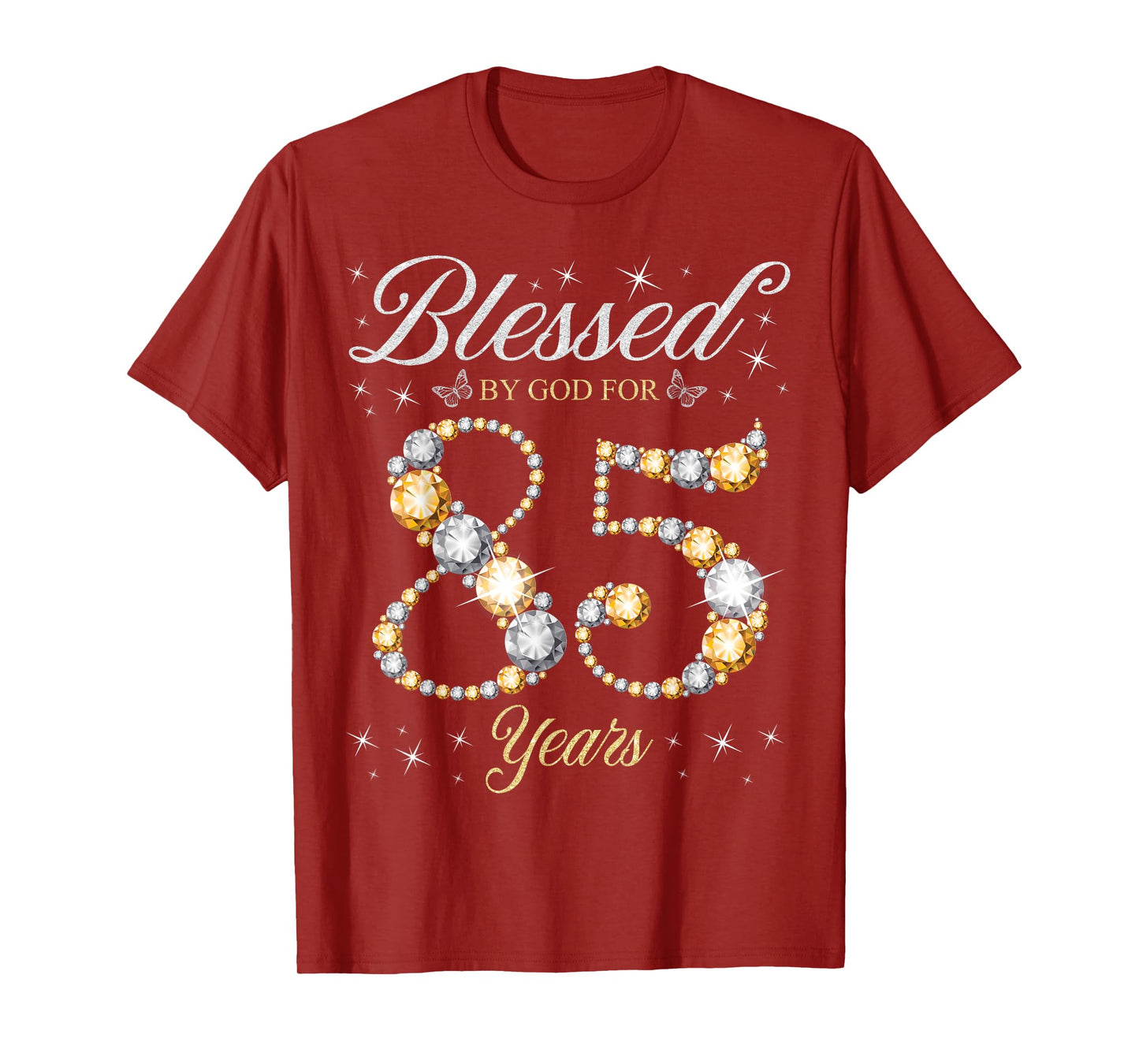 Blessed By God For 85 Years Old 85th Birthday Party T-Shirt