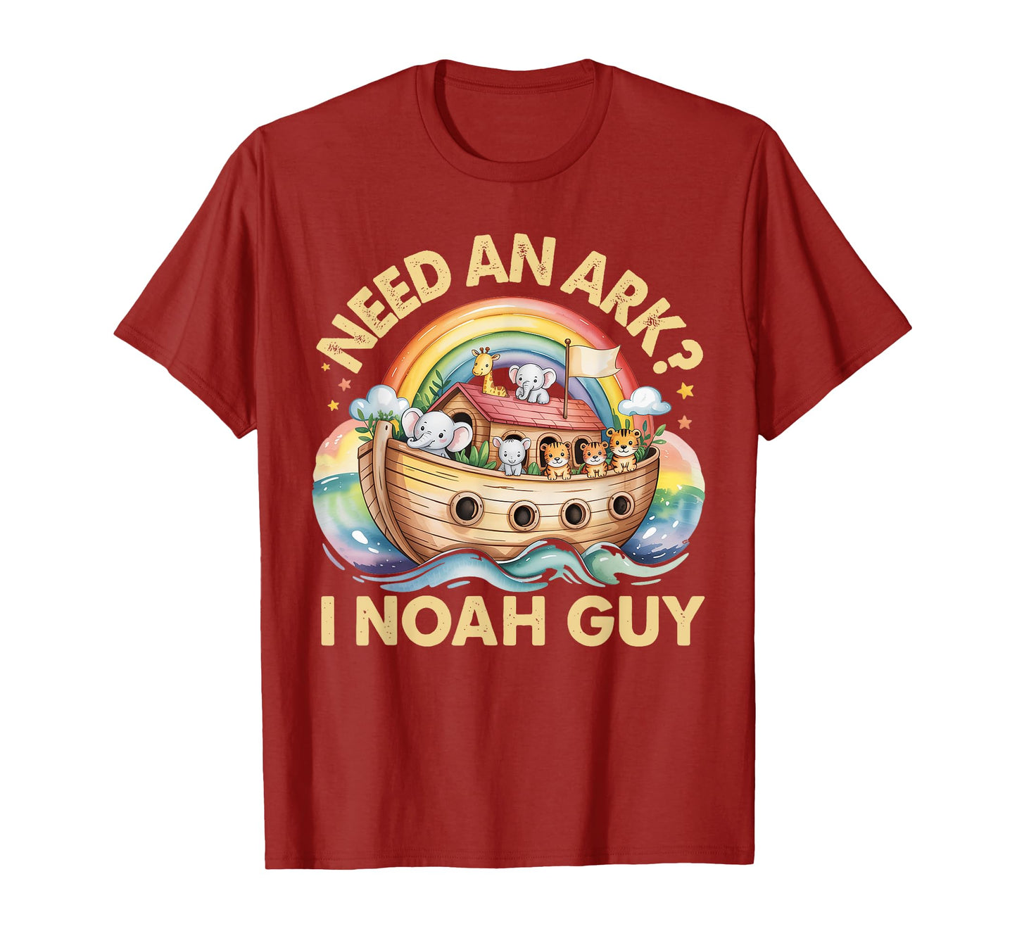 Need An Ark? I Noah Guy Funny Animals Christian for Kids T-Shirt