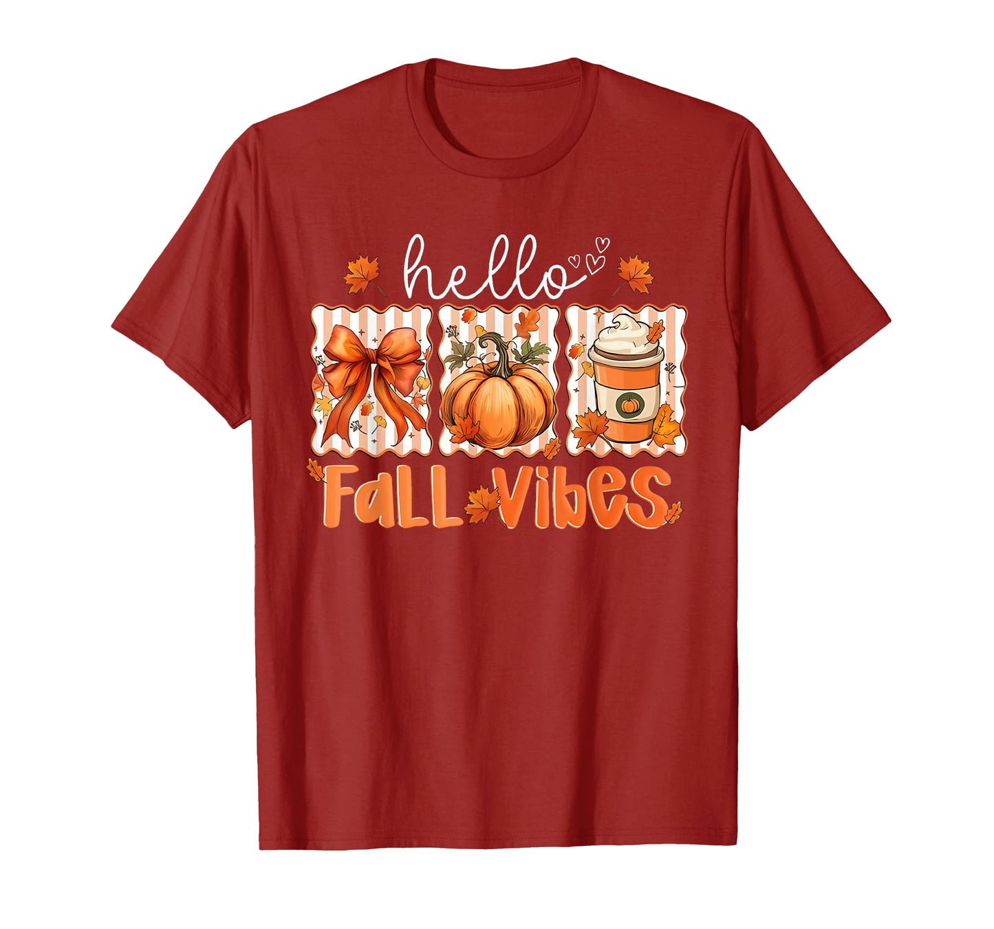 Hello Fall Thanksgiving Coquette Boho Floral Fall Vibes T-Shirt