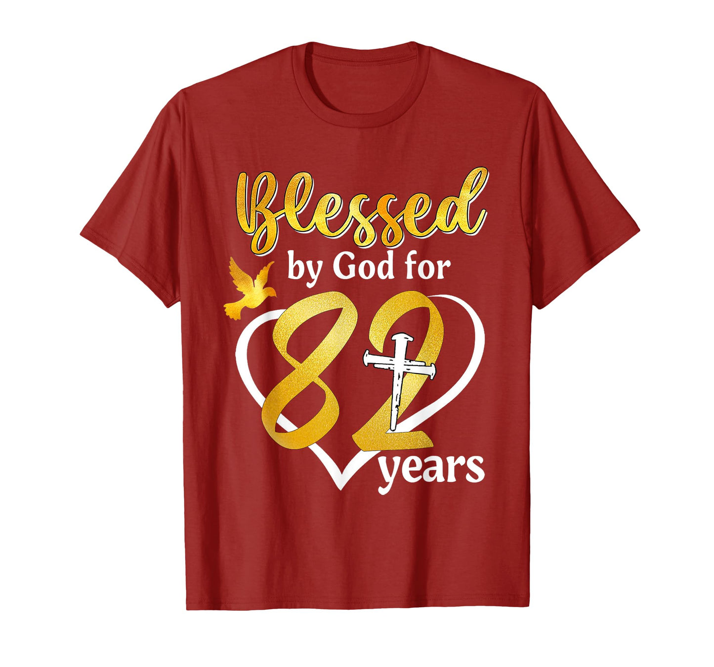 Blessed By God For 82 Years Old 82nd Birthday Party Women T-Shirt