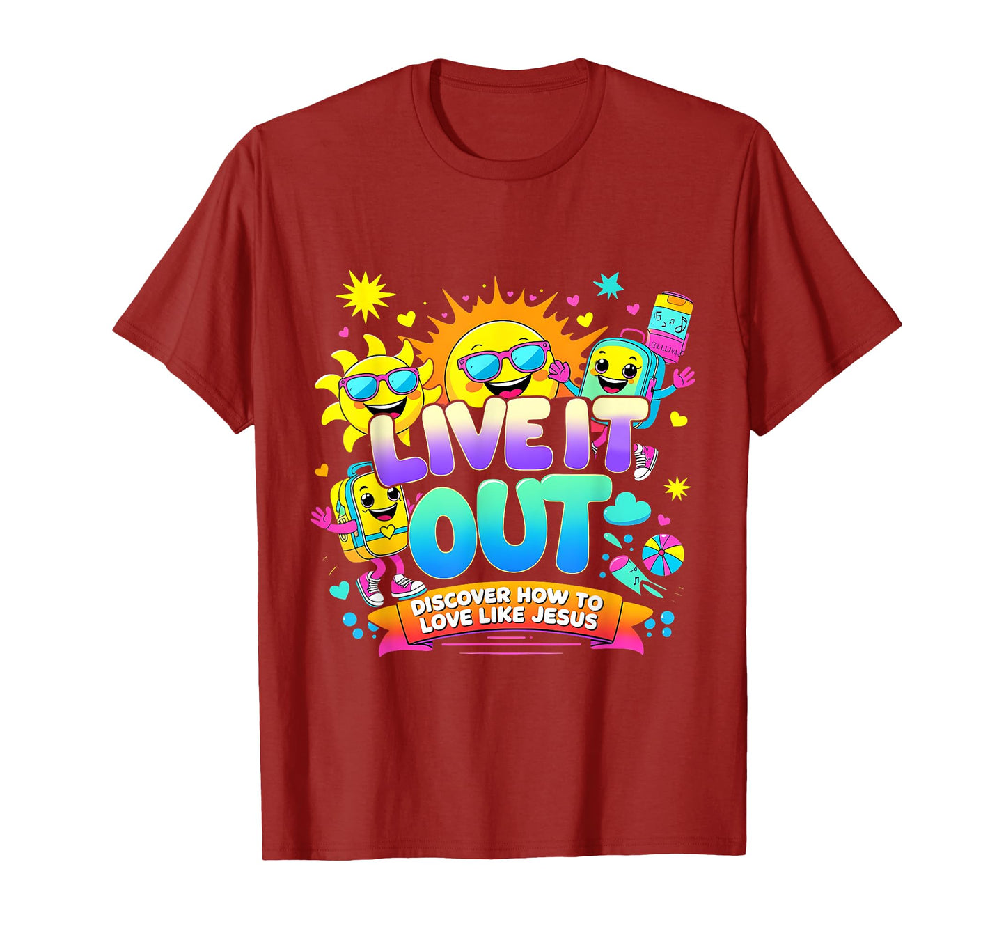 Live It Out Love Like Jesus VBS Summer 2025 Tee T-Shirt