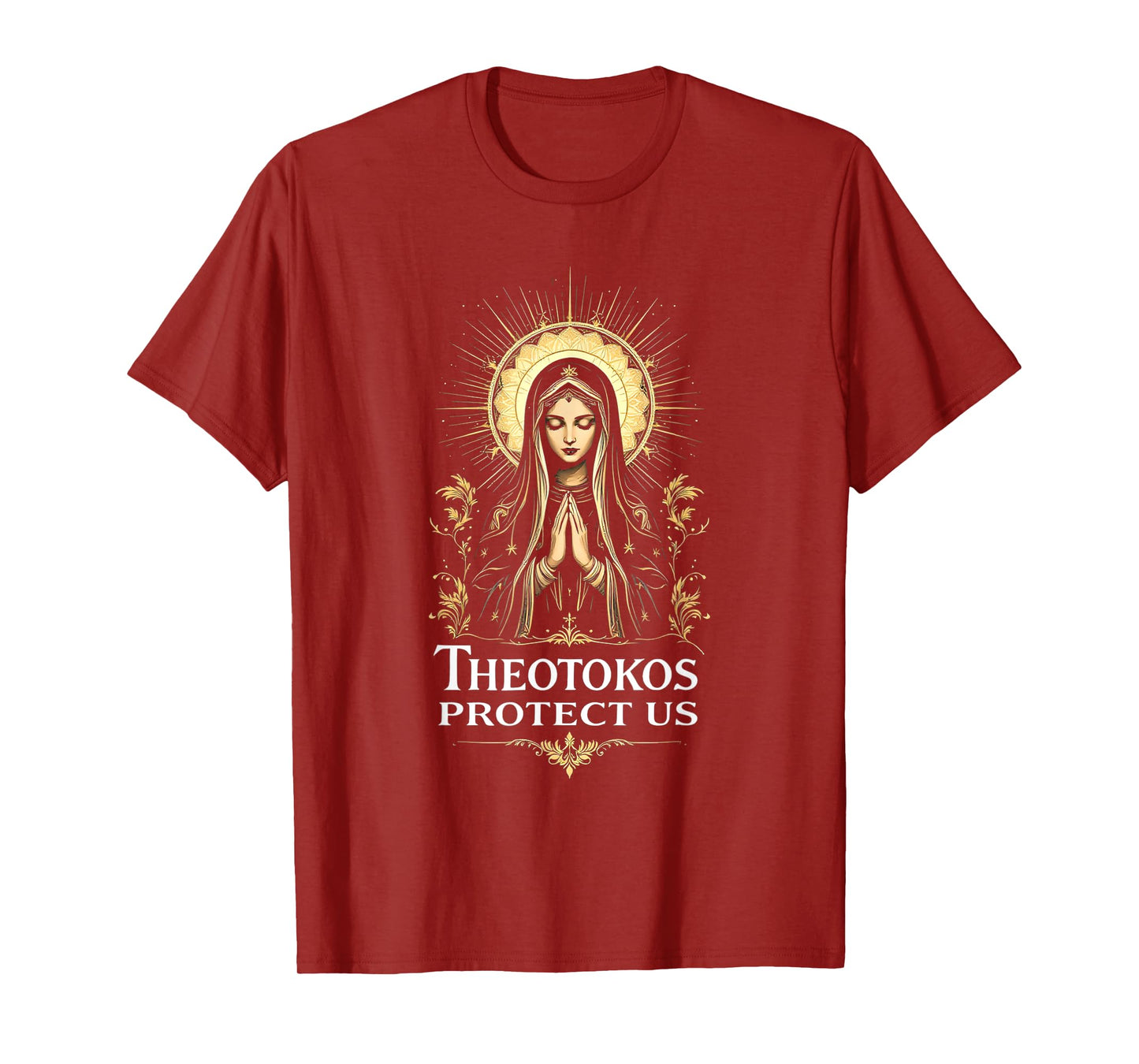 Orthodox Christian Holy Mary Theotokos Protect Us T-Shirt
