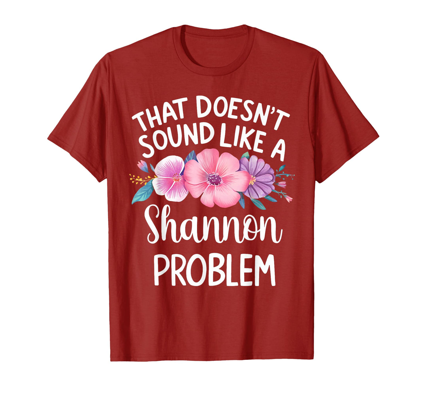 Shannon Personalized Cute Flower Girls Shannon Name T-Shirt