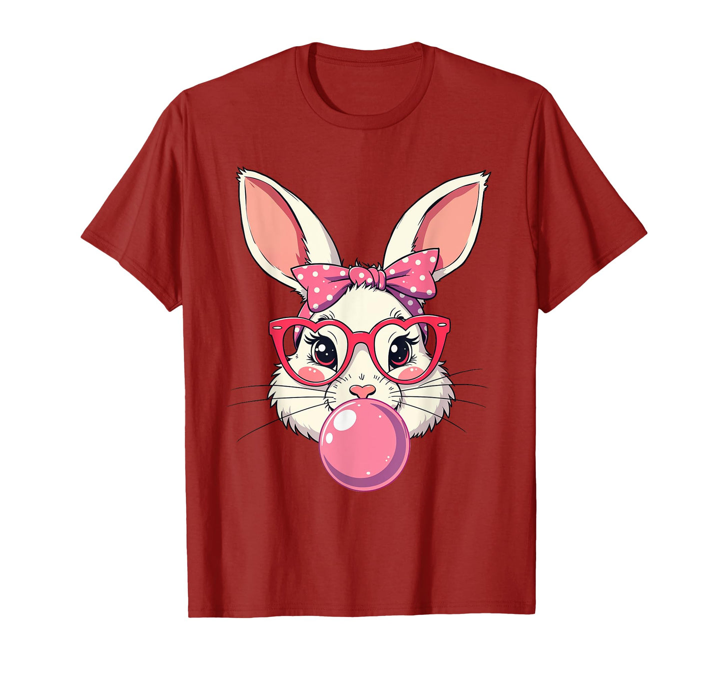 Bunny Face Coquette Bow Easter Day Women Men Boys Kids T-Shirt