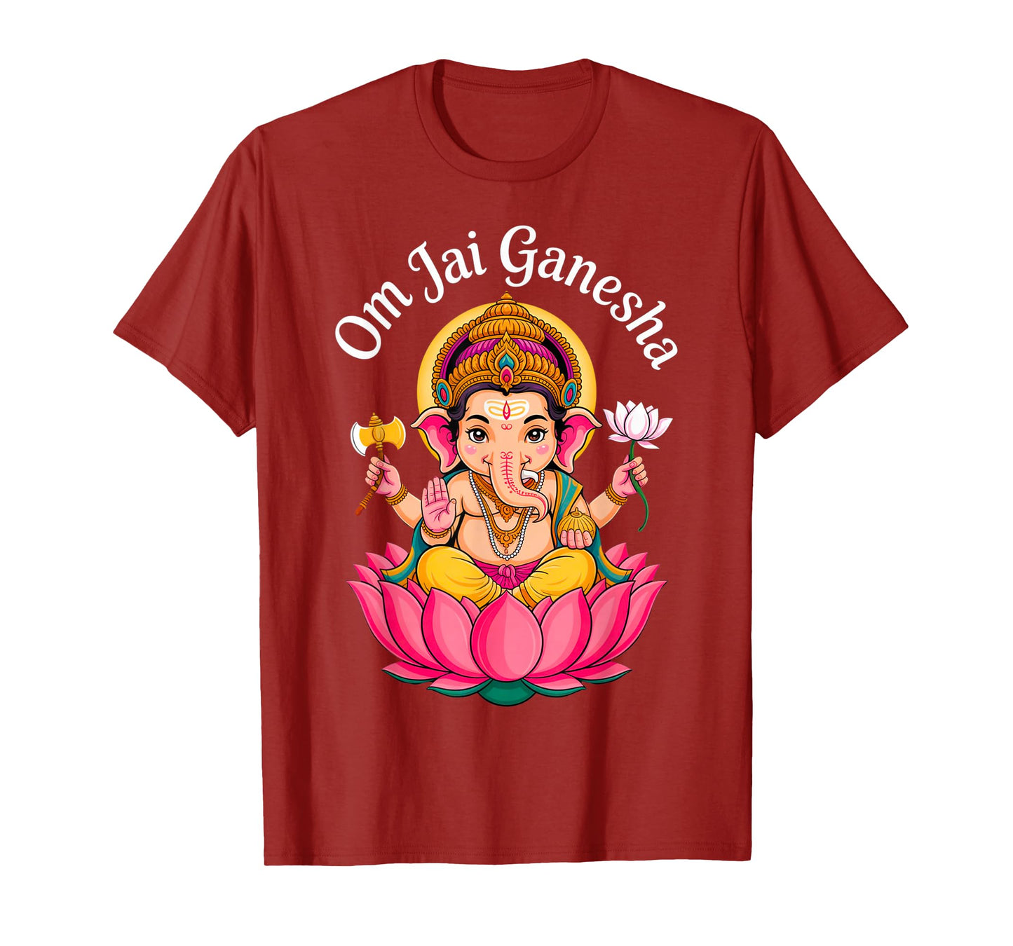 Hindu Ganesha Puja Elephant God India Meditation Yoga Murti T-Shirt