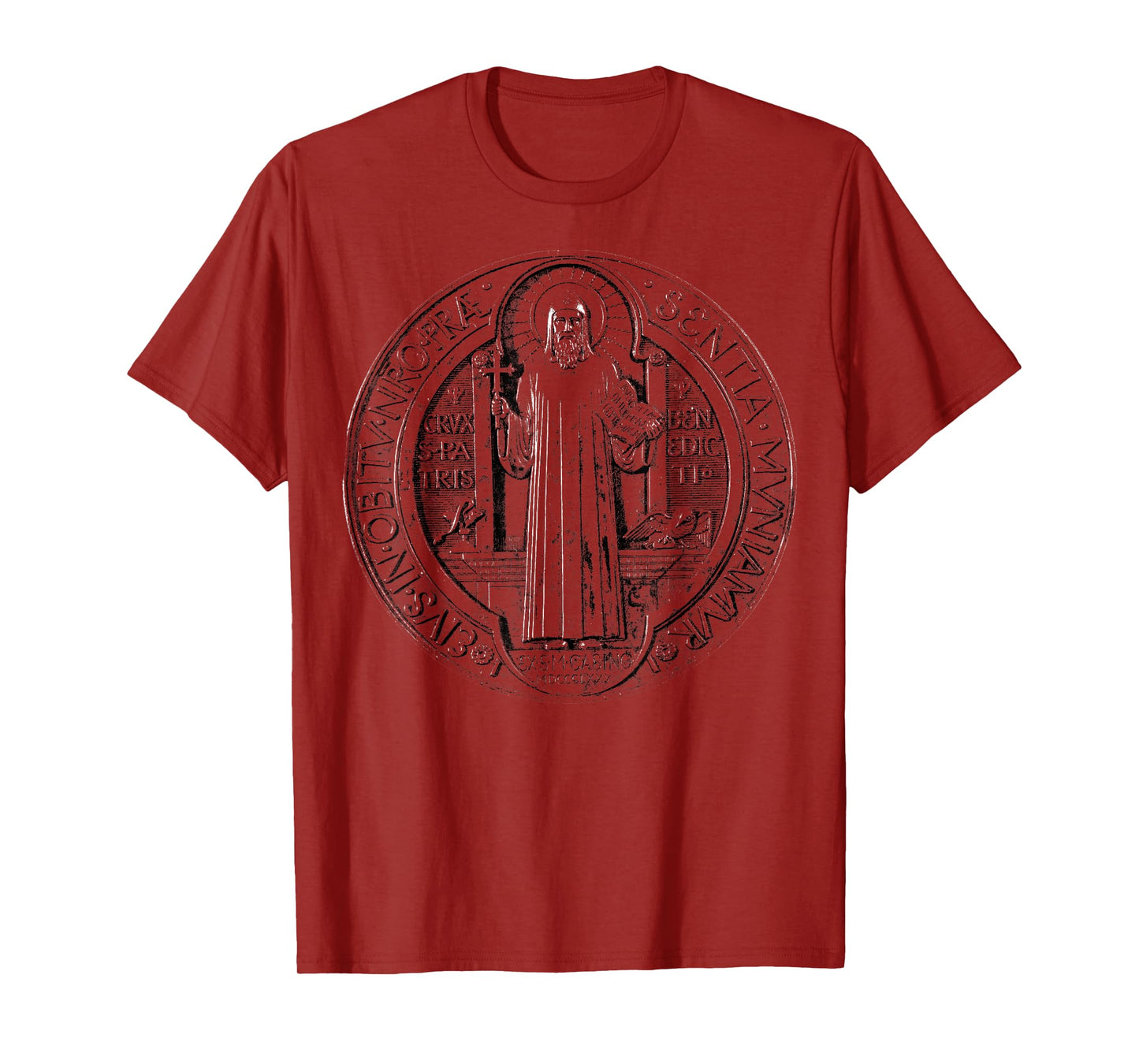 Saint Benedict Medal Catholic Saint Benedict Cross Catholic T-Shirt