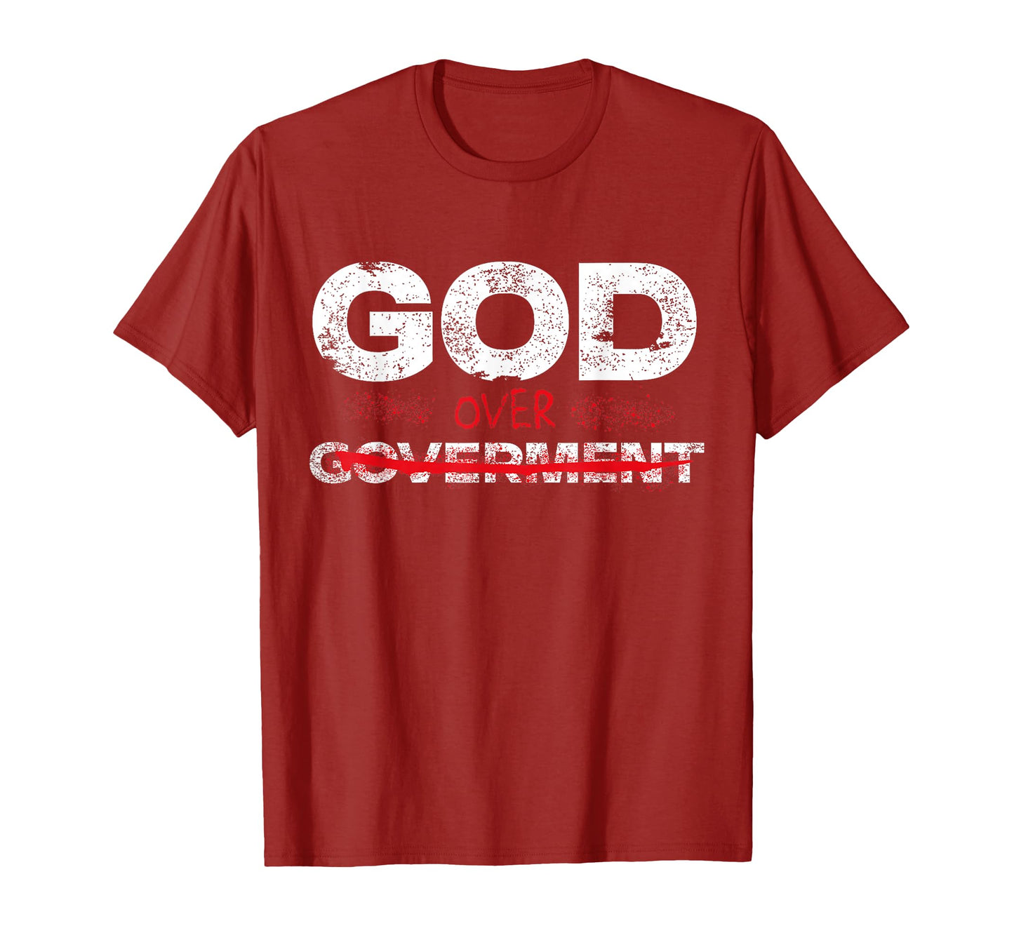 God Over Government Faith First Vintage T-Shirt
