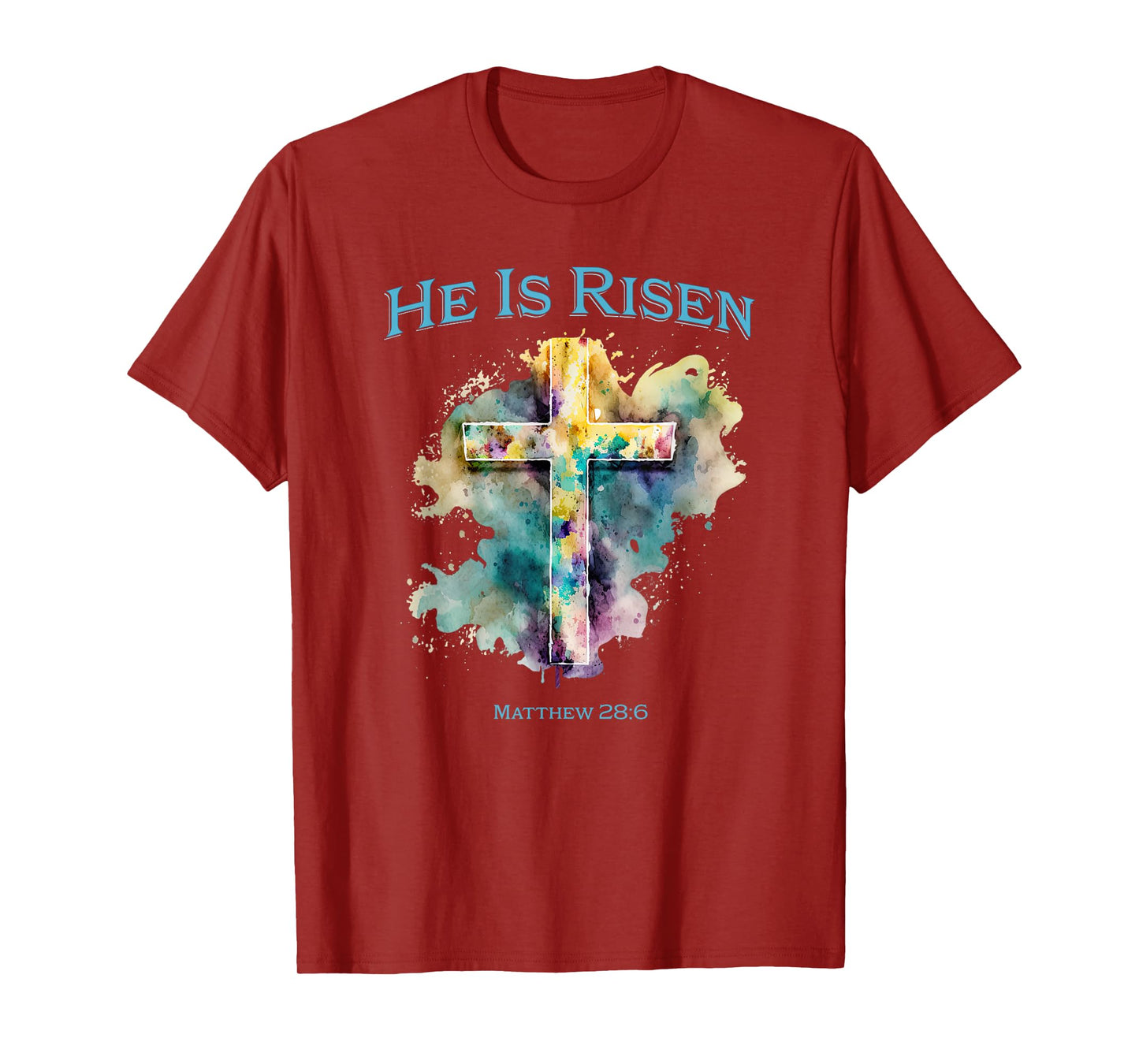 He Is Risen Jesus Christian Bible Quote Easter Good Friday T-Shirt