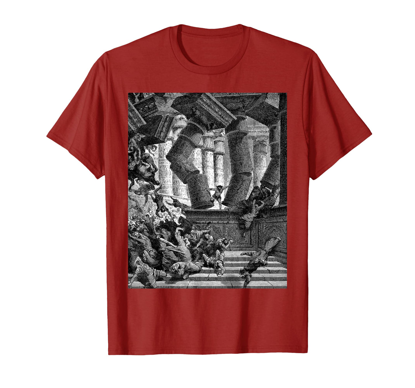 Death of Samson Gustave Dore Biblical Art The Bible Cool T-Shirt