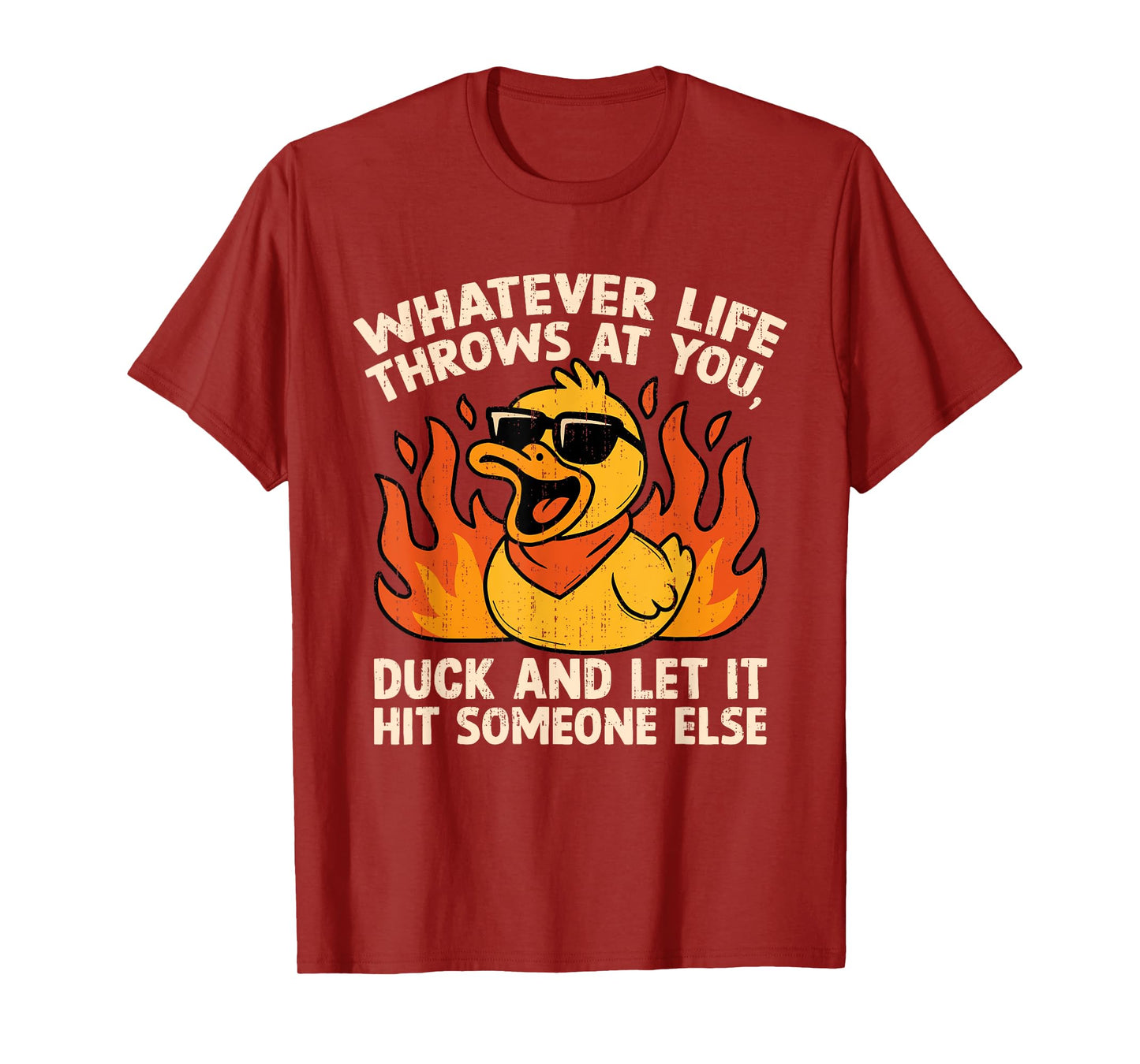 Funny Saying Duck Joke Quote Humor Duck Meme Sarcastic Meme T-Shirt