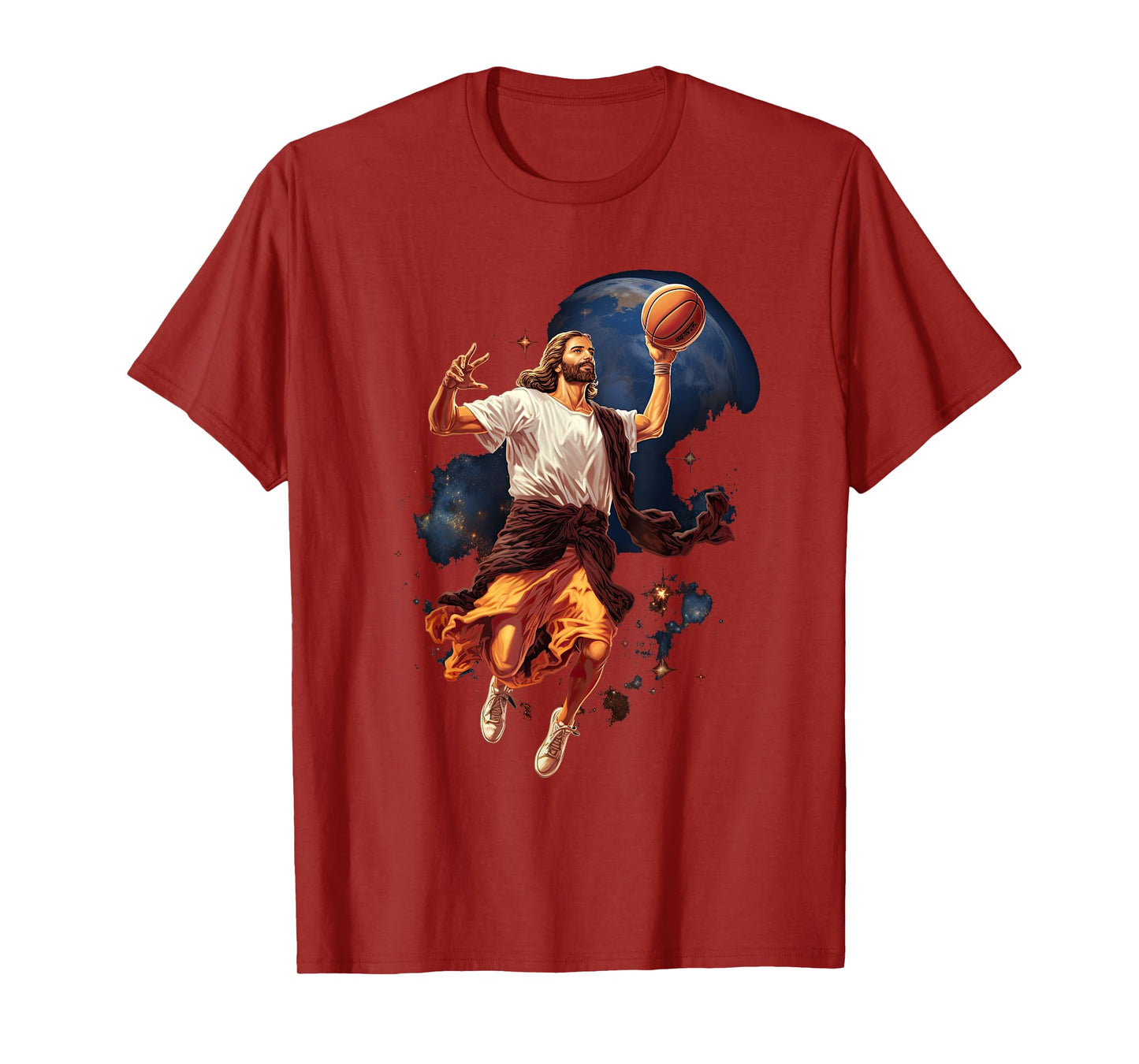 Funny Jesus Playing Basketball T-Shirt