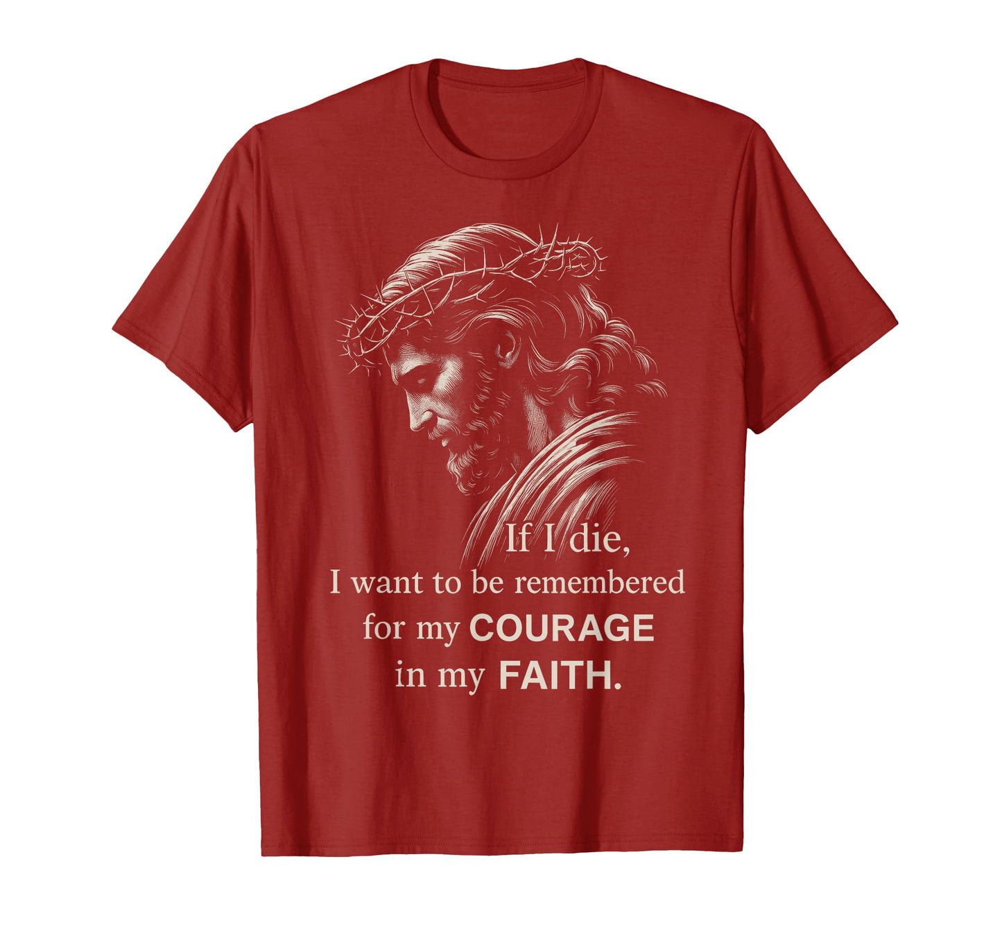 Jesus Christian Minimalist Faith Motivational Bible Verse T-Shirt