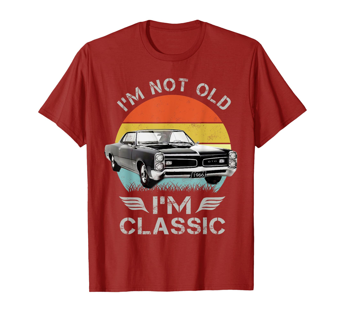 1966 66 GTO Classic Car Old School Muscle Car T-Shirt