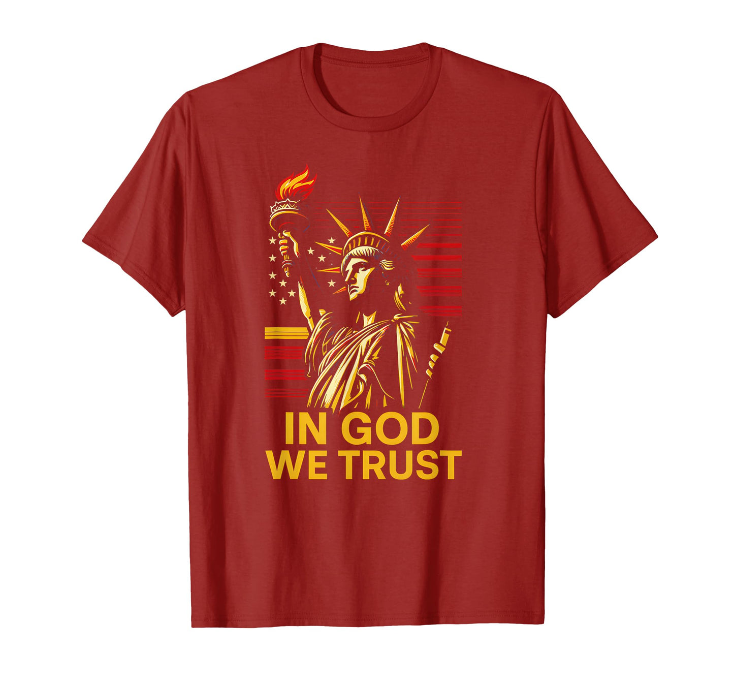 American Faith in God We Trust Mens Christian Religious T-Shirt