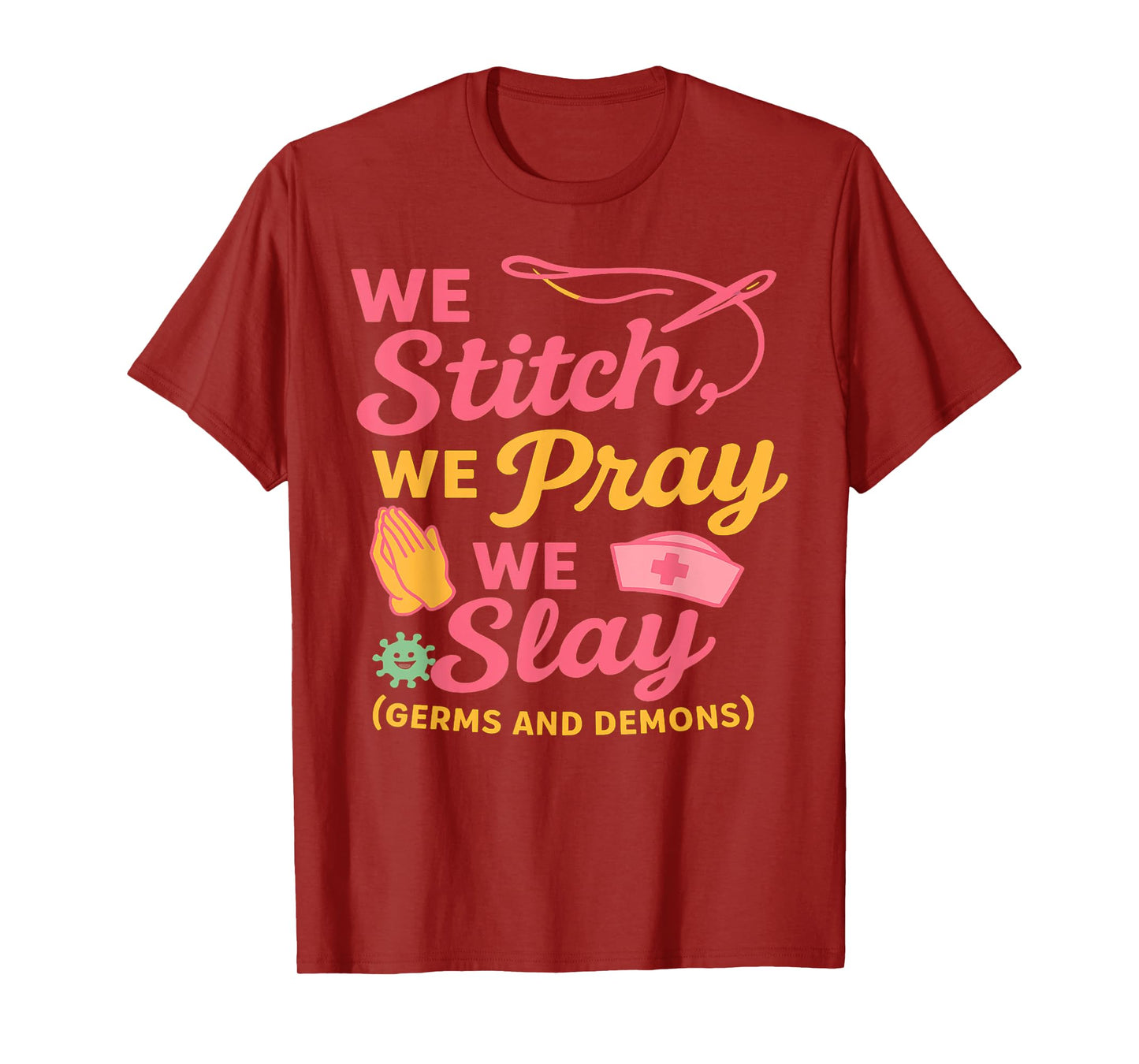 Funny Nurse Prayer Warrior Quote Medical Christian Doctor T-Shirt