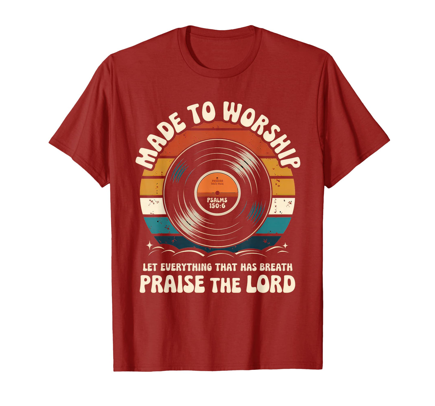 Worship Tshirt Christian Music Retro Cassette Psalms 150:6 T-Shirt