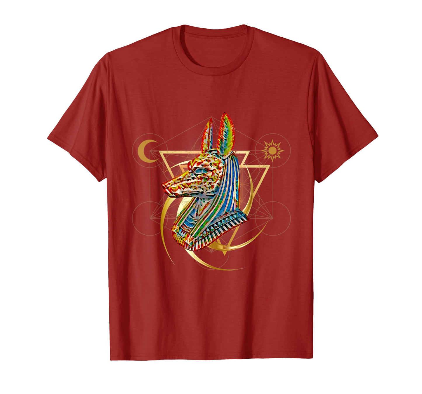 Ancient Egypt Hieroglyph Egyptian God Anubis T-Shirt
