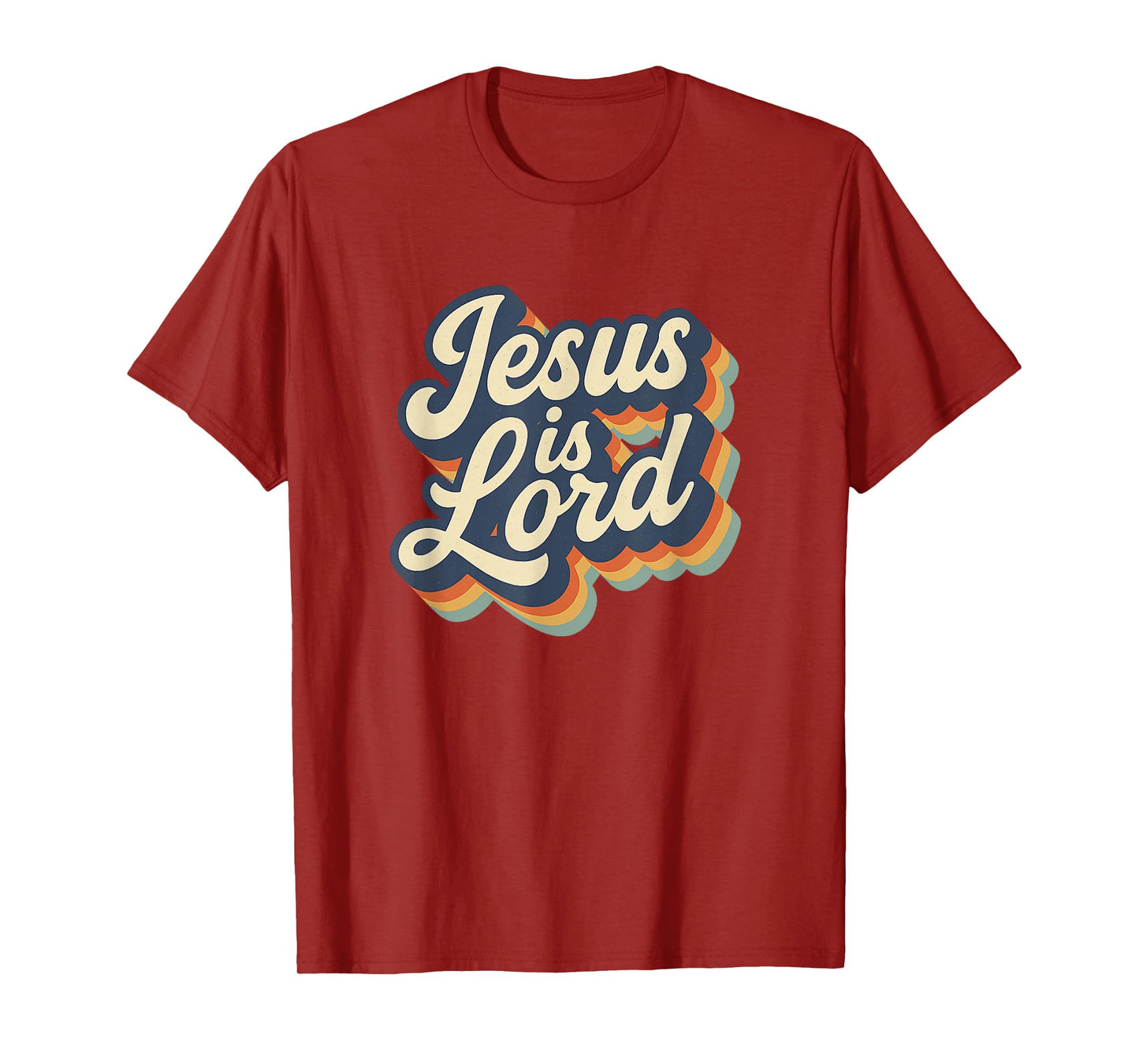 Jesus is Lord Retro Hippie Christian Fun Design T-Shirt