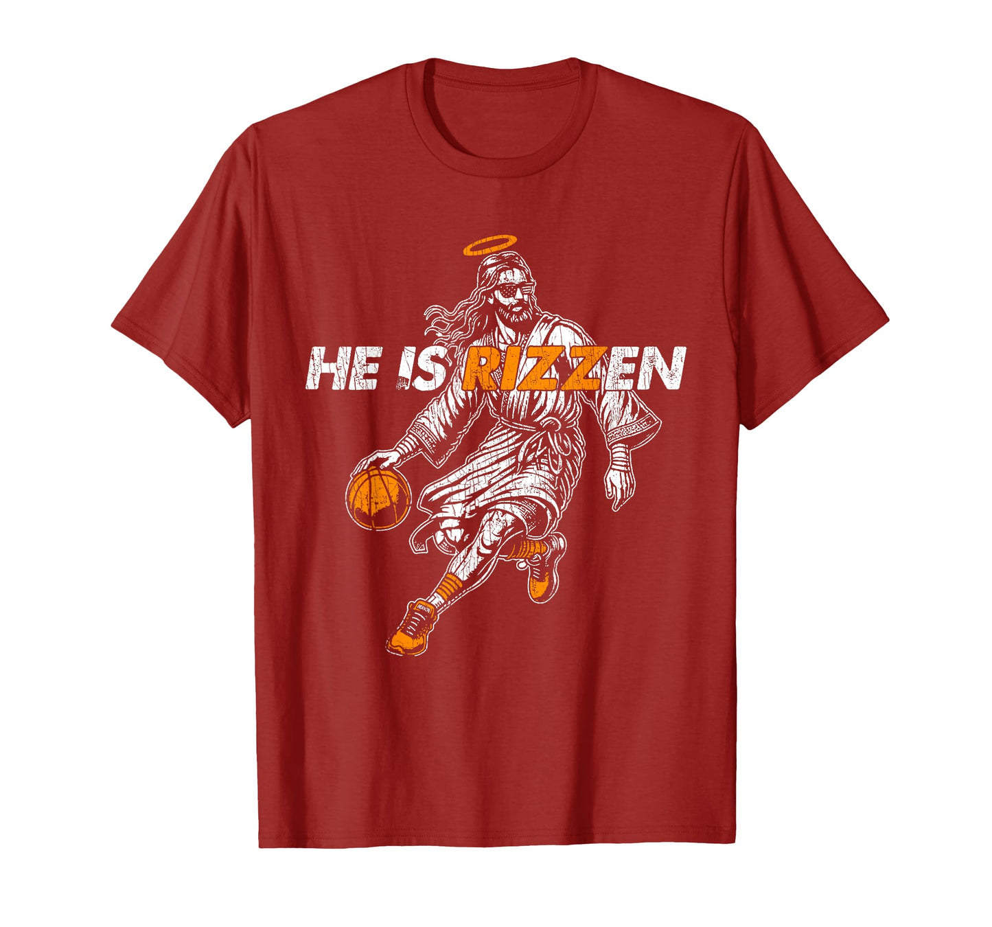 He Is RIZZEN Funny Jesus Basketball Easter Resurrection T-Shirt
