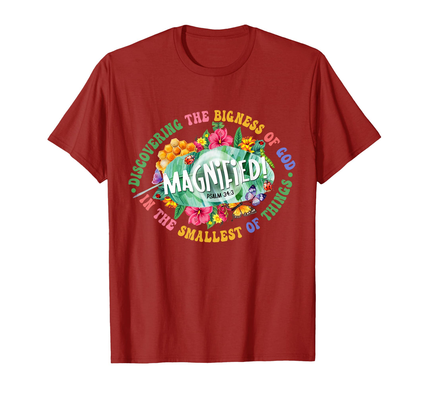 Magnified VBS 2025 Insects Adventure Christian Religious T-Shirt