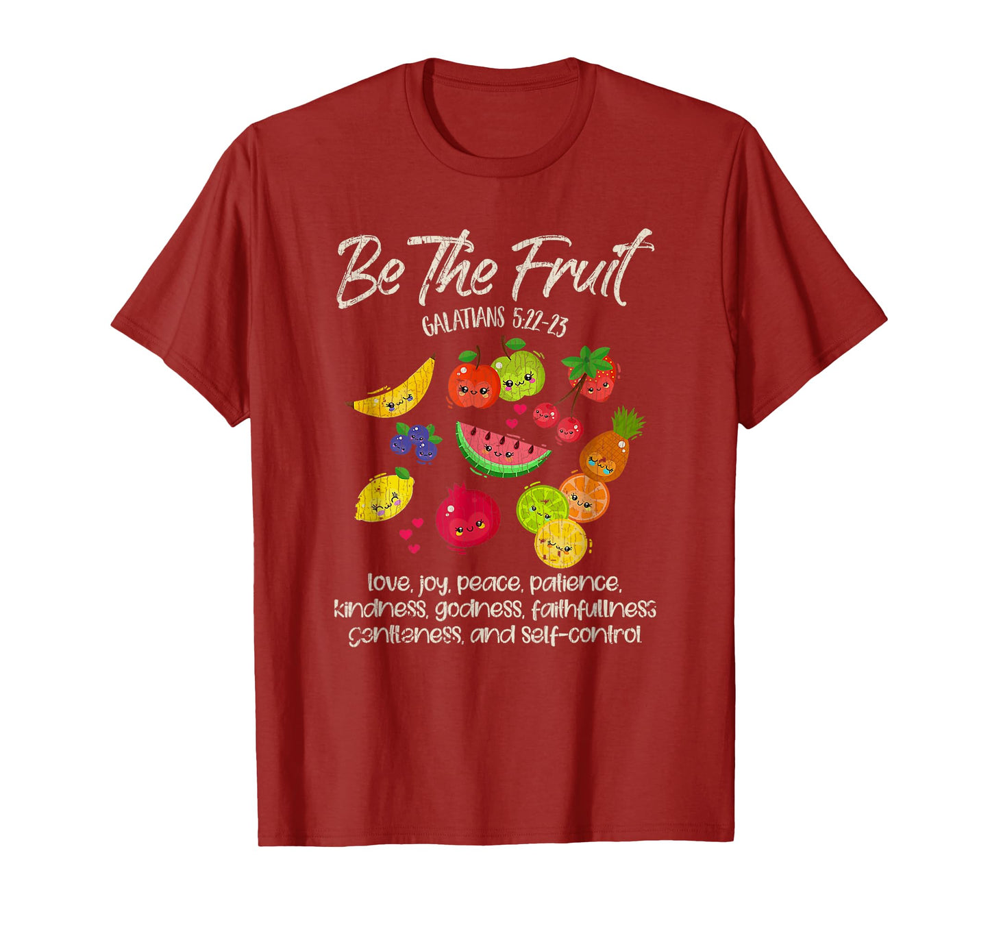 Vintage Retro Be The Fruit Christian Verse Spirit Galatians T-Shirt