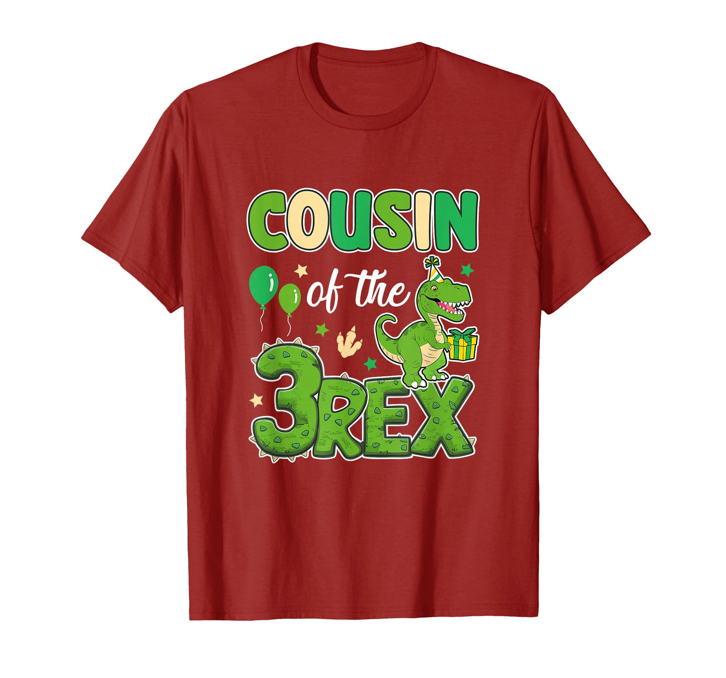 Cousin Of The Three Rex Birthday Dinosaur Family Matching T-Shirt