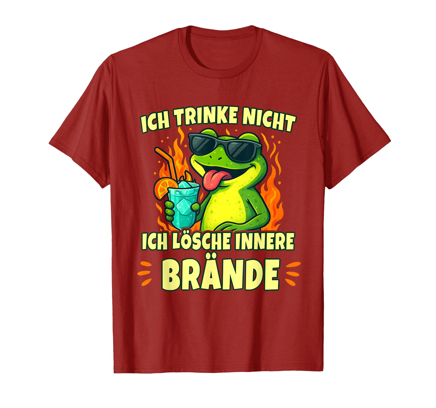 Frog Sayings Clothing – Ich Lösche innere Brände Funny T-Shirt