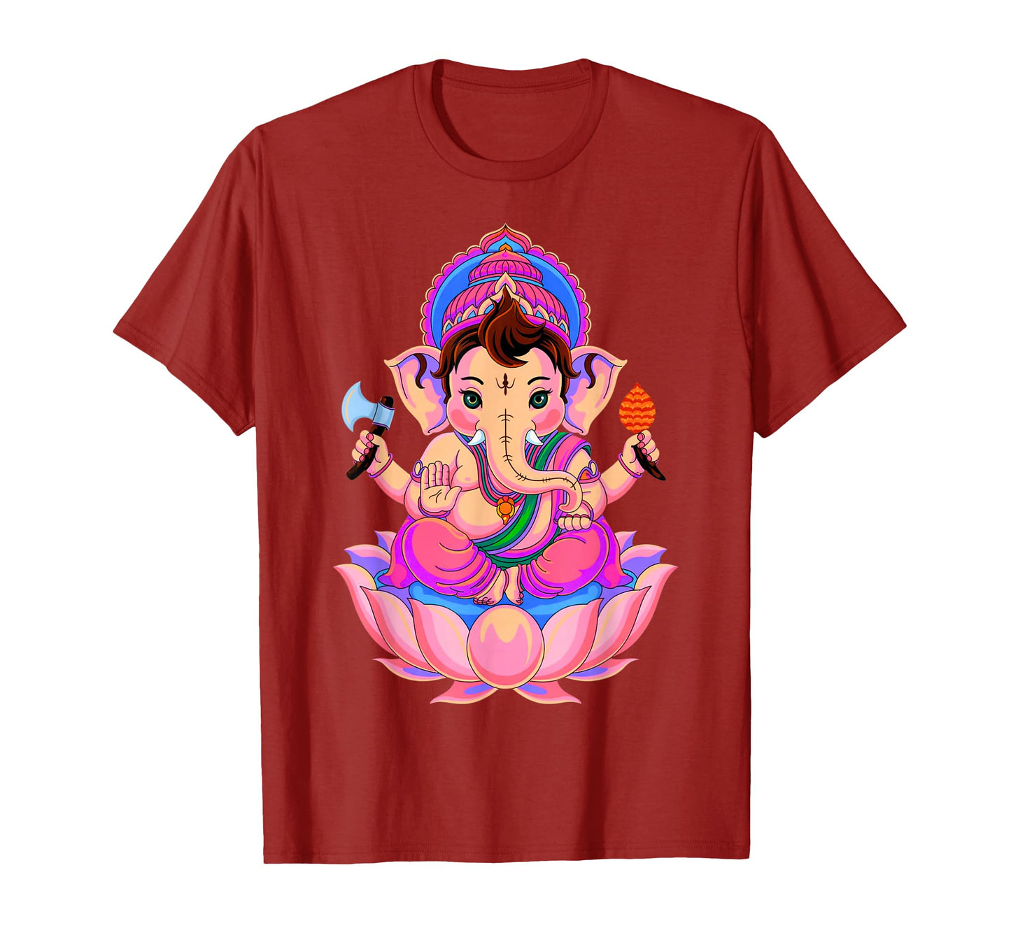 Hindu Ganesha Puja Elephant God India Meditation Yoga Murti T-Shirt