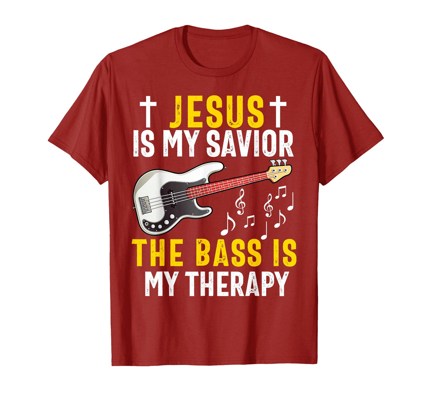Christian Bass Guitar Player Worship Jesus Bassist Music T-Shirt