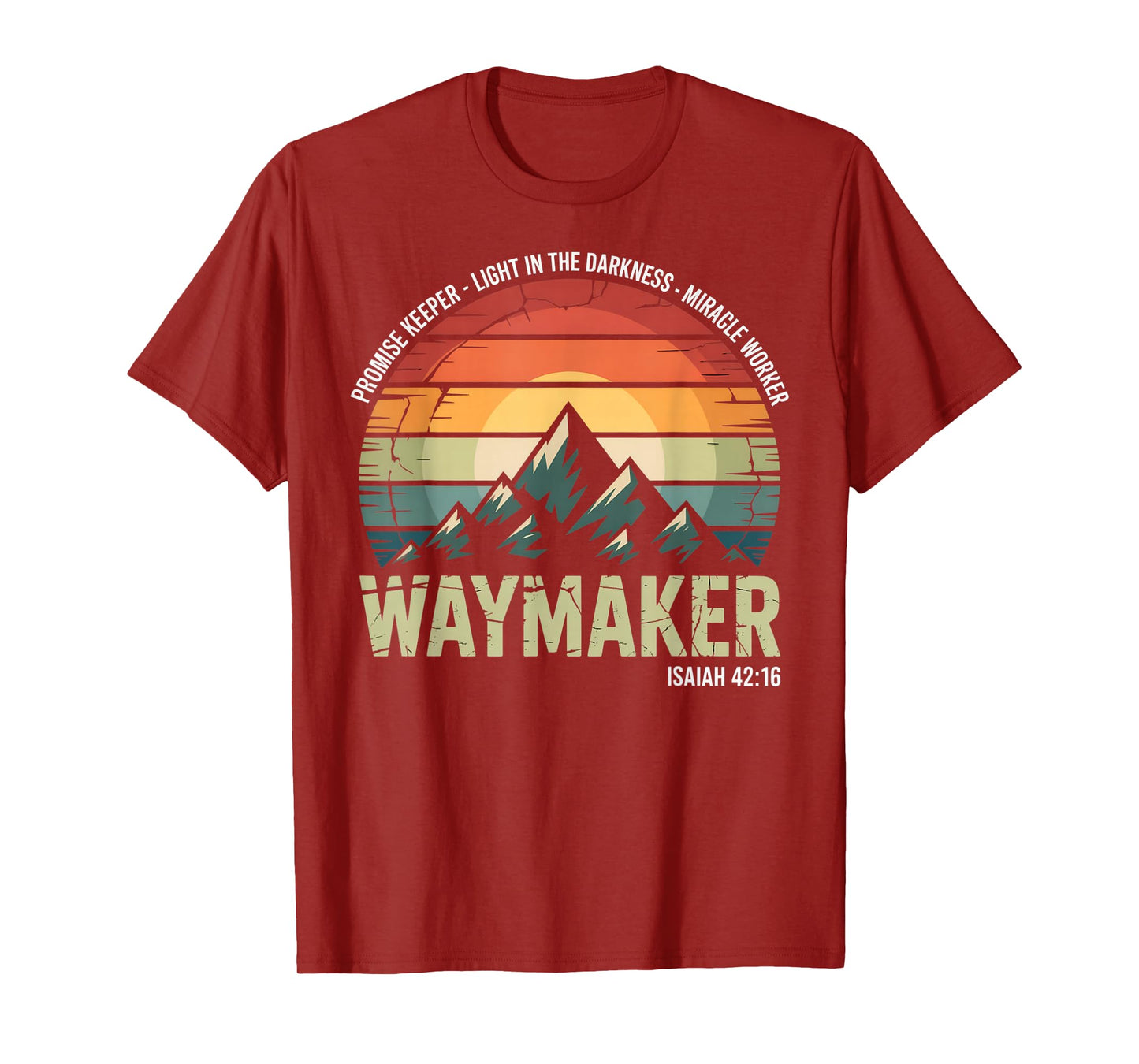 Waymaker Vintage Promise Keeper Miracle Worker Christian T-Shirt