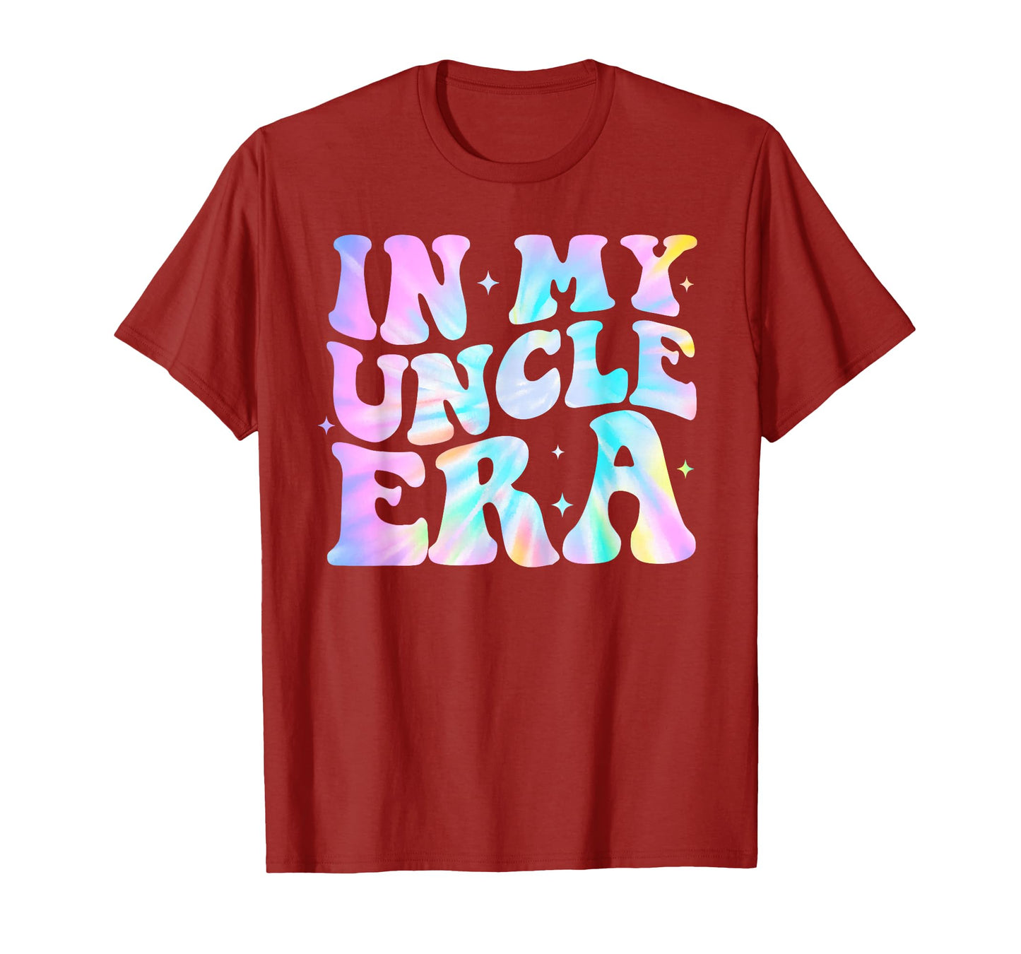 Funny In My Uncle Era Lover Tie Dye Retro Uncle Fathers Day T-Shirt