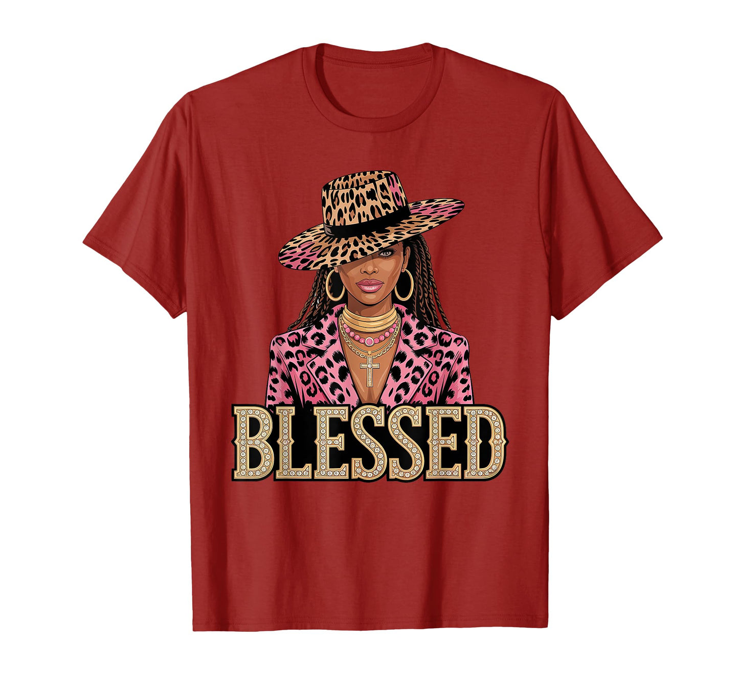 Blessed Black Cowgirl Western Swag African Christian Woman T-Shirt
