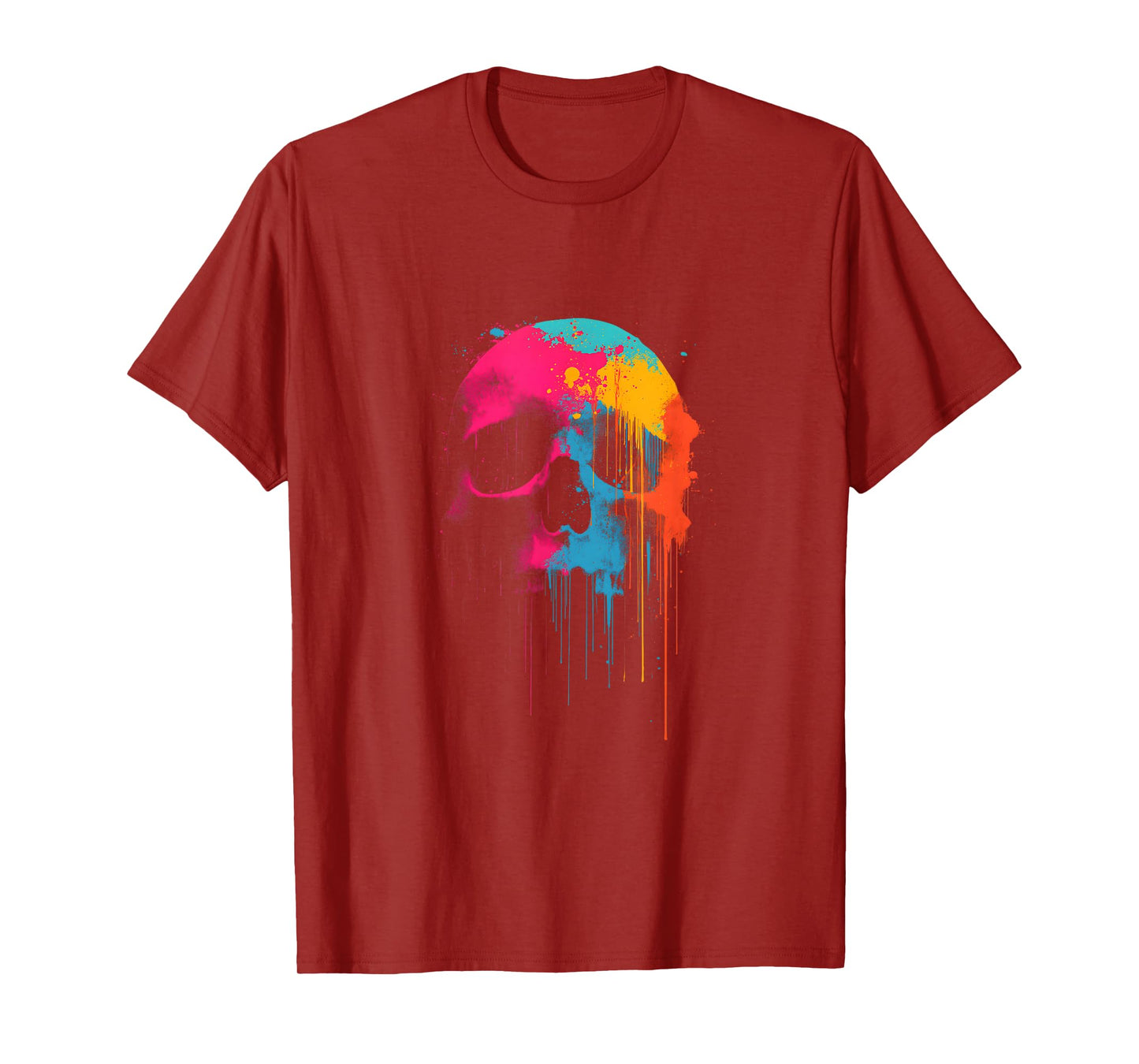 Classic Hard Rock Graffiti Skull - Dripping Paint Graffiti T-Shirt