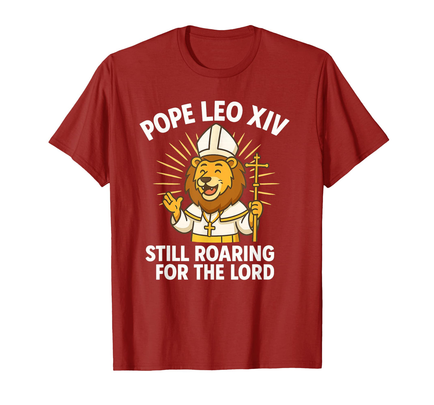 Pope Leo XIV Roaring Lion For The Lord Kid Boys Girls Gifts T-Shirt