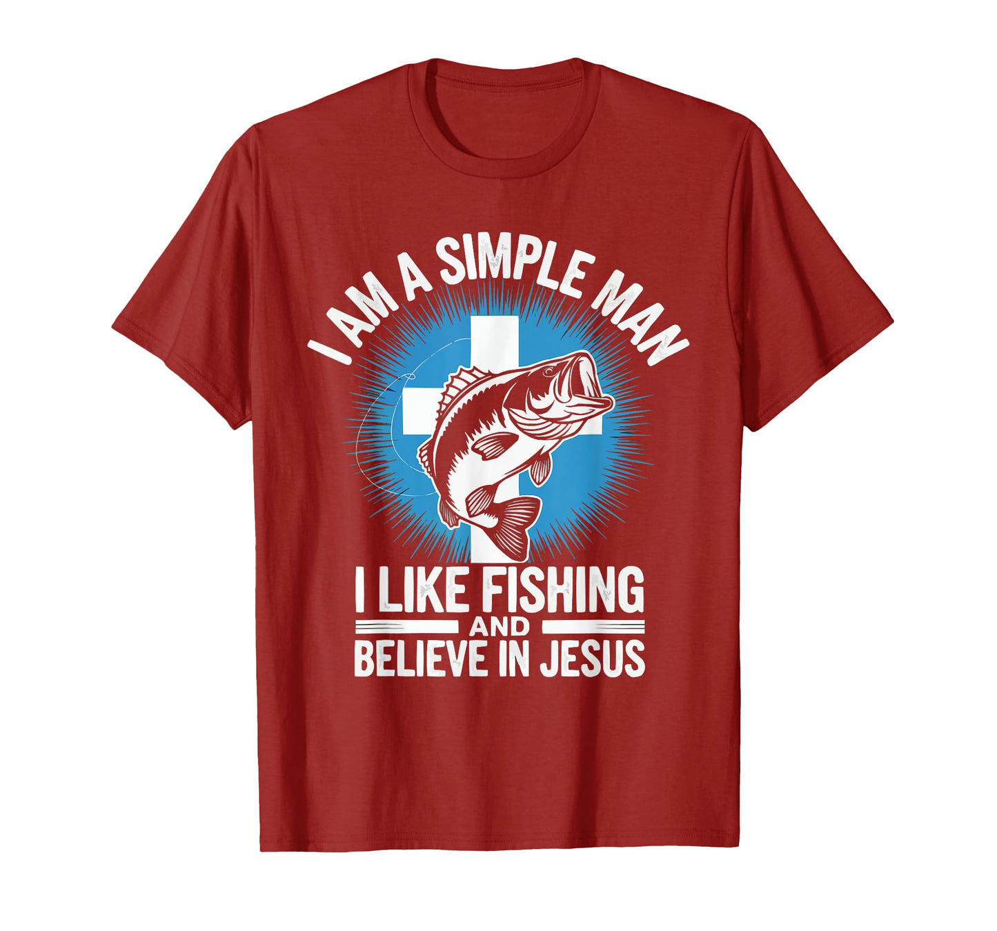 Fishing Jesus Christ Religion Christian Fisher Christianity T-Shirt