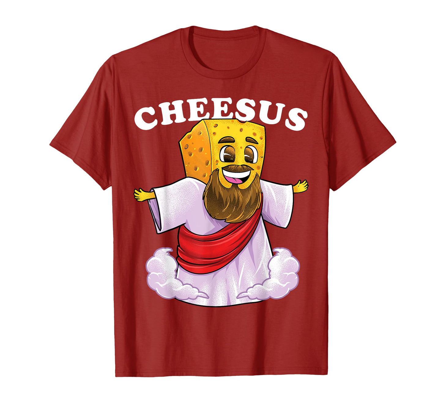 Cheesus Christ Funny Cheese Jesus Christian Pun Christmas T-Shirt