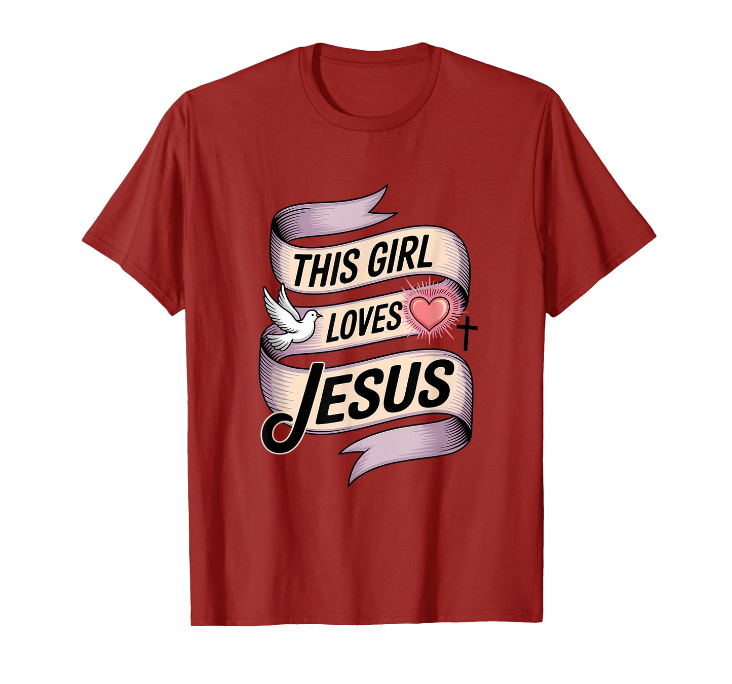 This Girl Loves Jesus Christian Girl Jesus T-Shirt