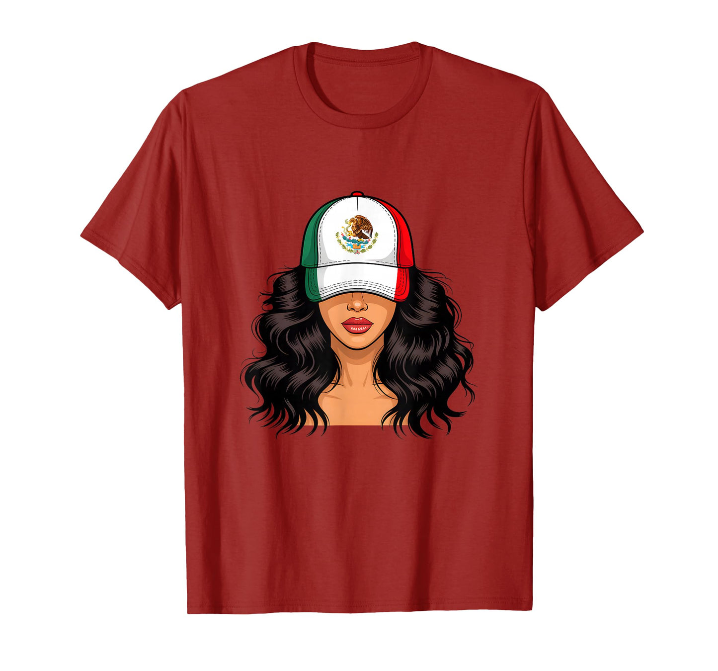 Mexican Girl Mexico Flag Proud Mexican Women T-Shirt