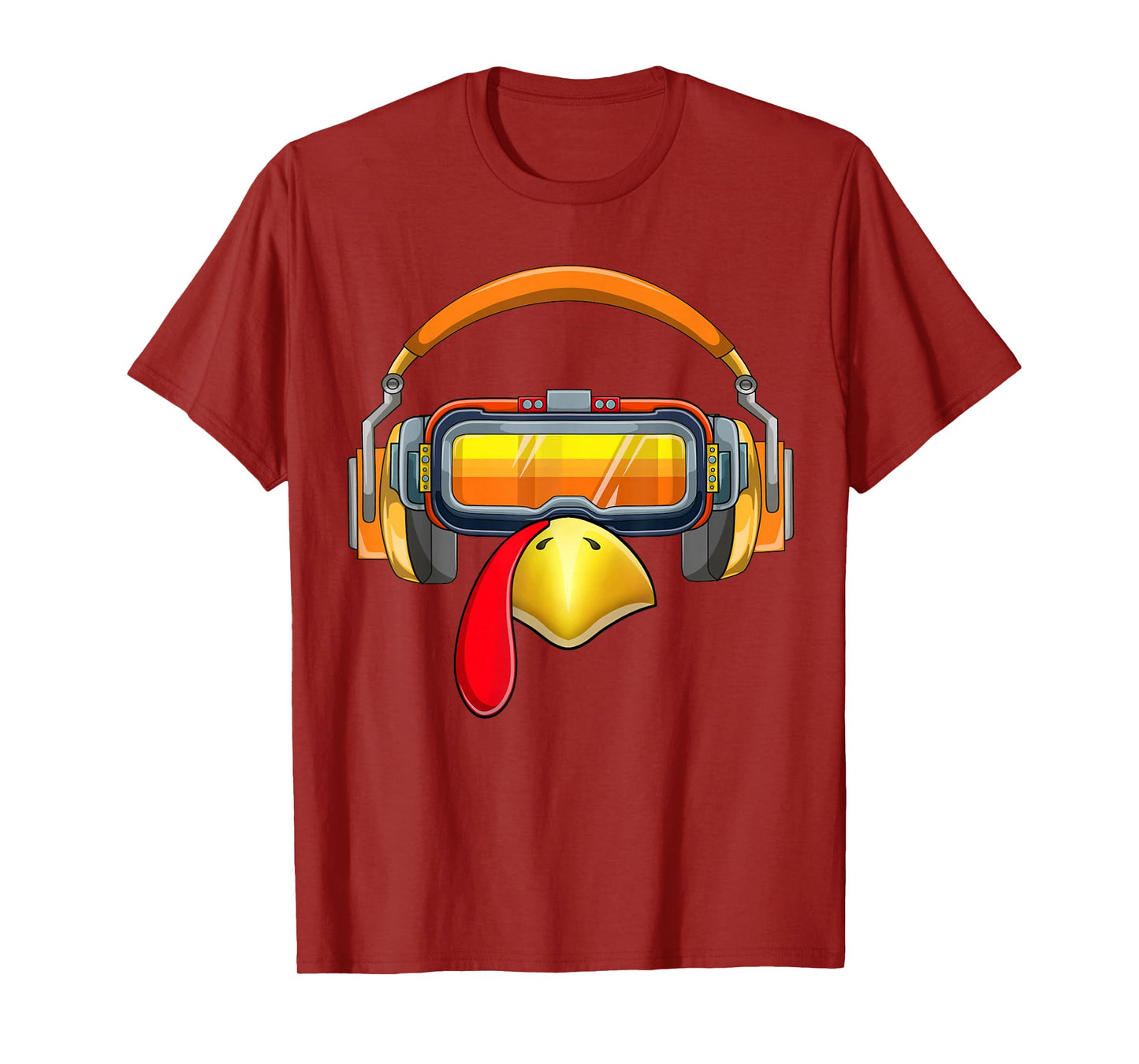 Thanksgiving Turkey Face VR Glasses T-Shirt