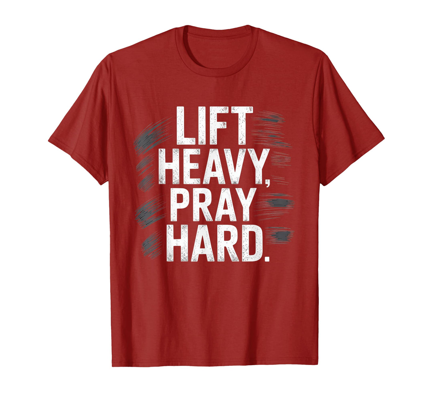 Lift Heavy Pray Hard Tshirt Gym Christian Gift Jesus Faith T-Shirt