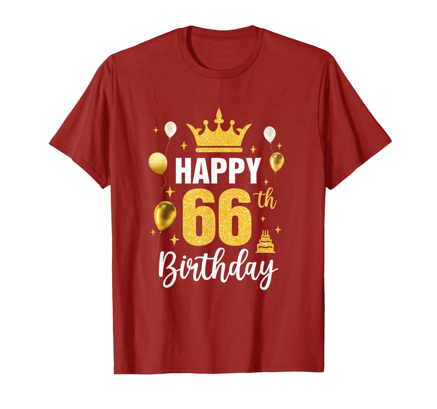 Happy 66Th Birthday Idea For 66 Years Old Man And Woman T-Shirt