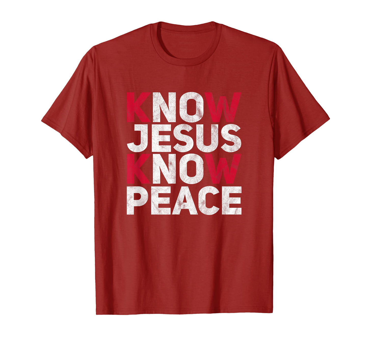 Know Jesus Know Peace Christian Kindness Faith T-Shirt