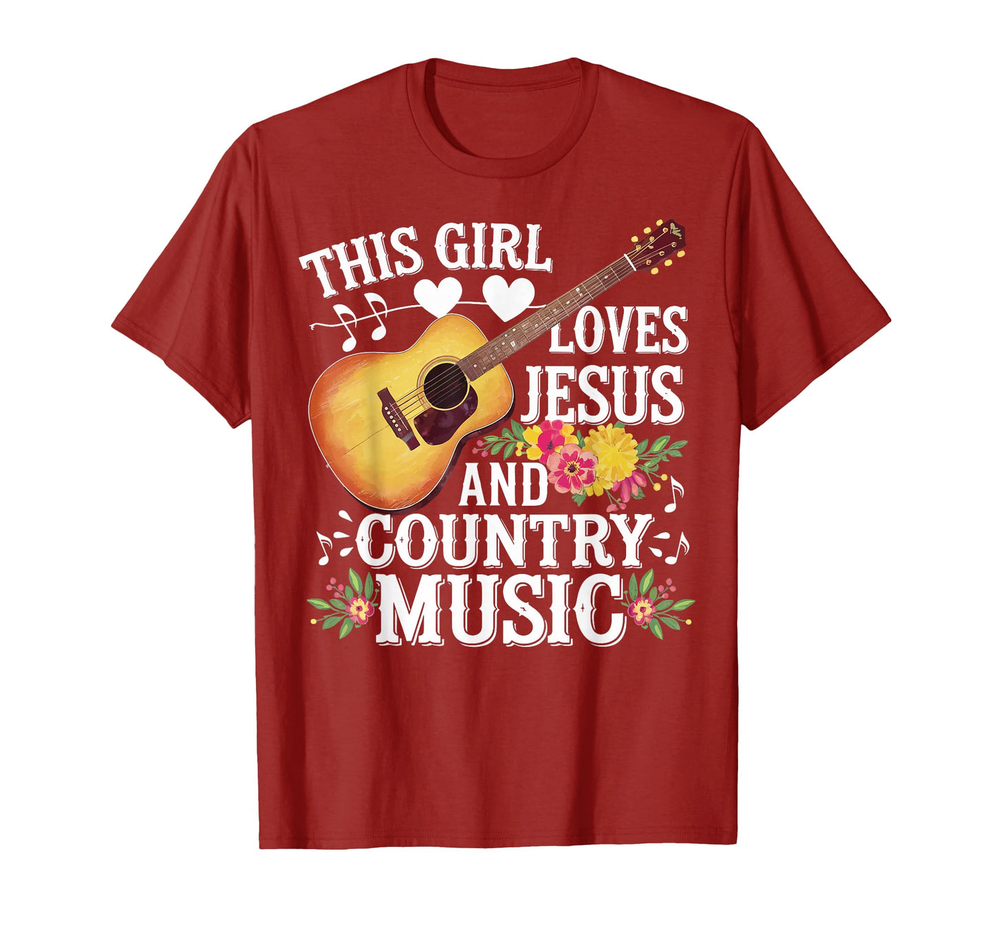 This Girl Loves Jesus And Country Music T-Shirt