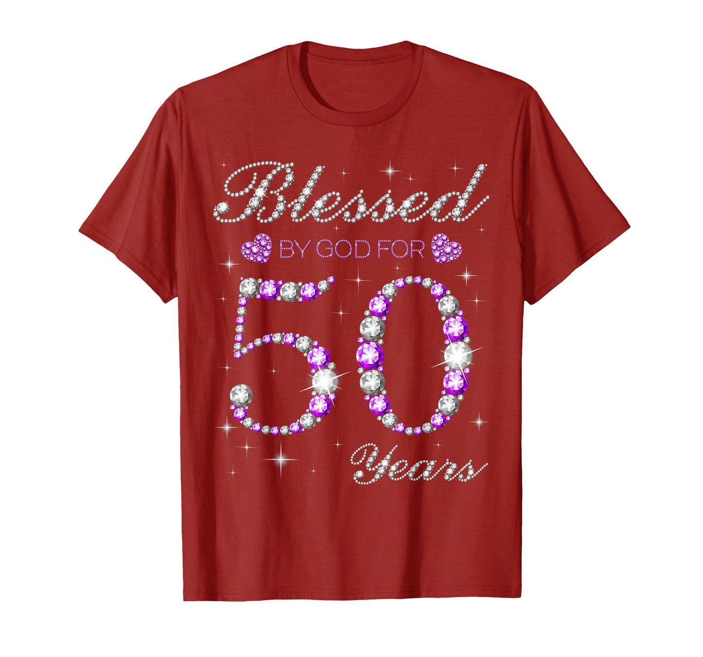Blessed By God For 50 Years Old 50th Birthday Party B-day T-Shirt