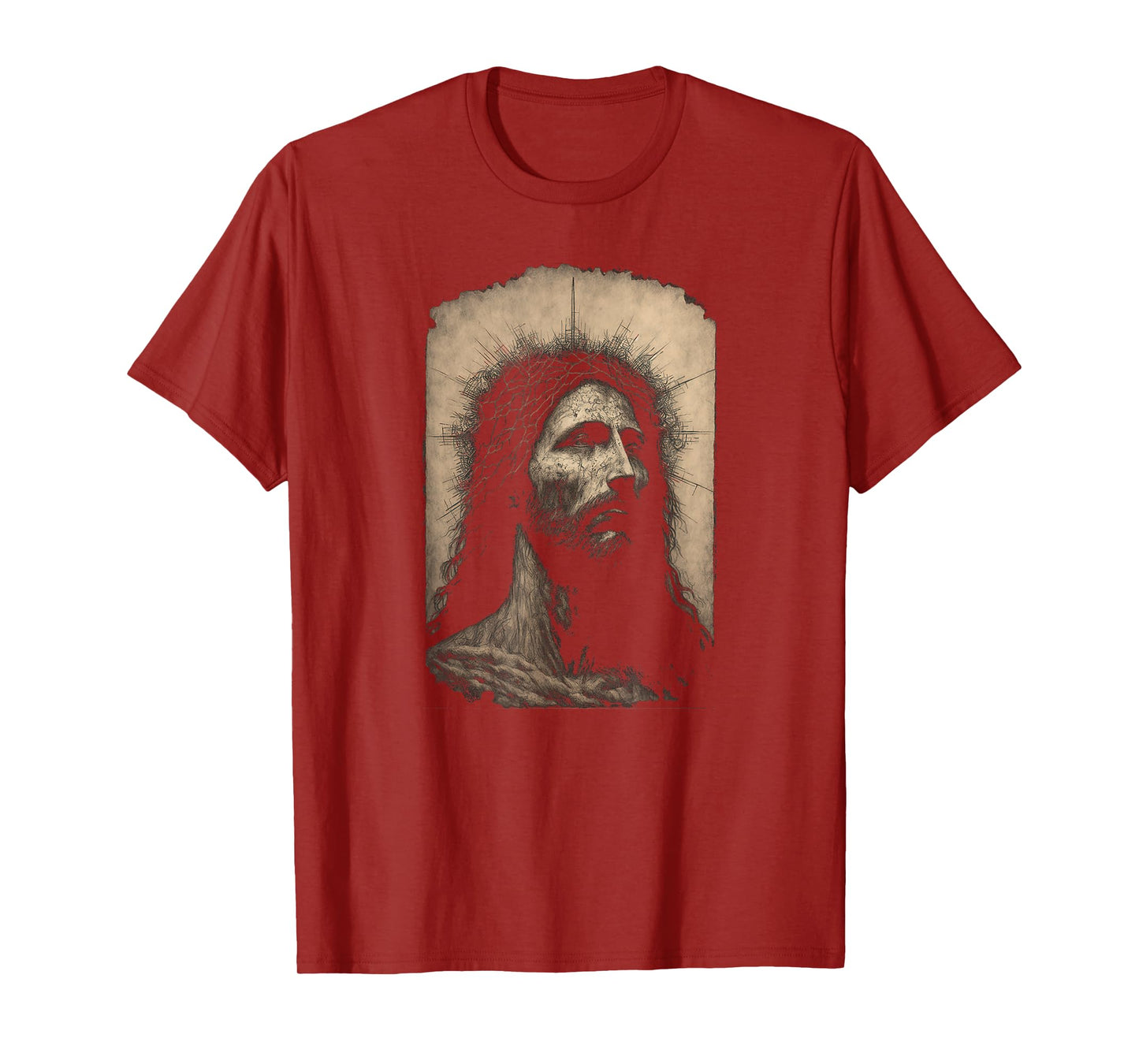 Biblical Christ Catholic Jesus Shroud of Turin Aesthetic T-Shirt