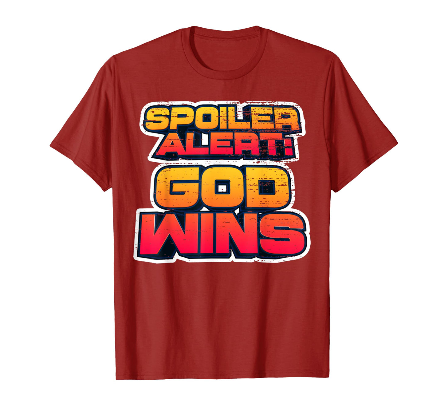 Vintage God - Wins Shirt God Wins Christian Faith Lover-God T-Shirt