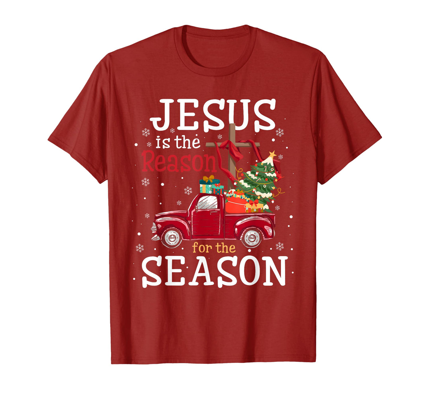 Jesus is The Reason for The Season Christian Faith Christmas T-Shirt