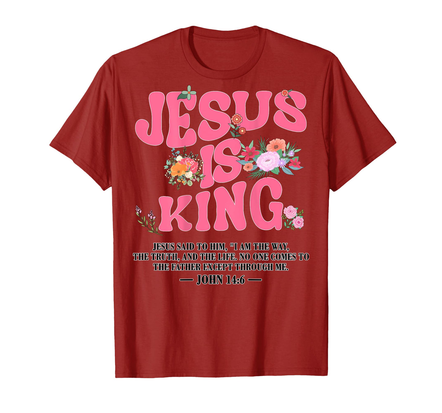 Girl Jesus Is King Pink Christian Toddler God Daughter Mom T-Shirt
