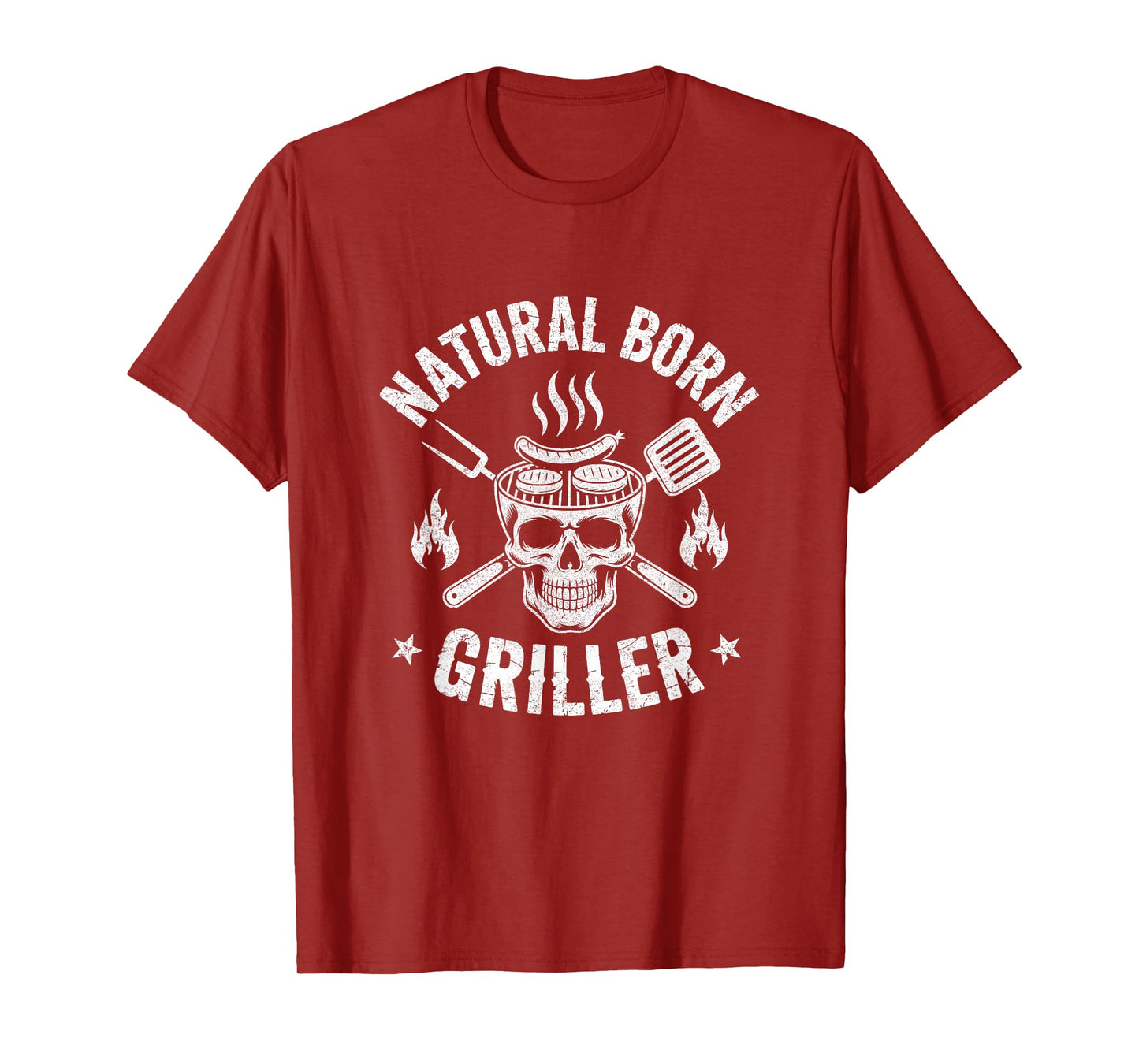 Natural Born Griller Funny Bbq Joke For Grill Lovers T-Shirt